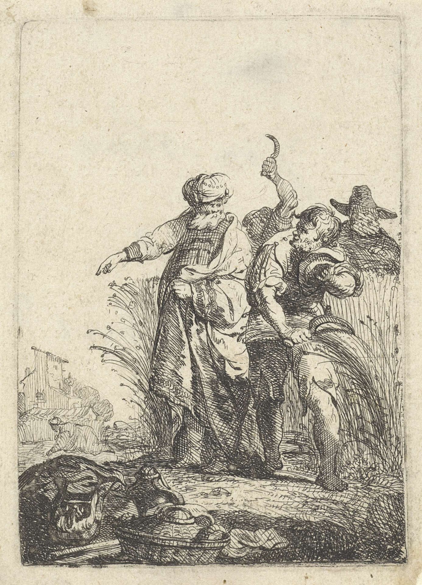 Ruth leest aren op het veld van Boaz by Pieter Cornelisz. Verbeeck