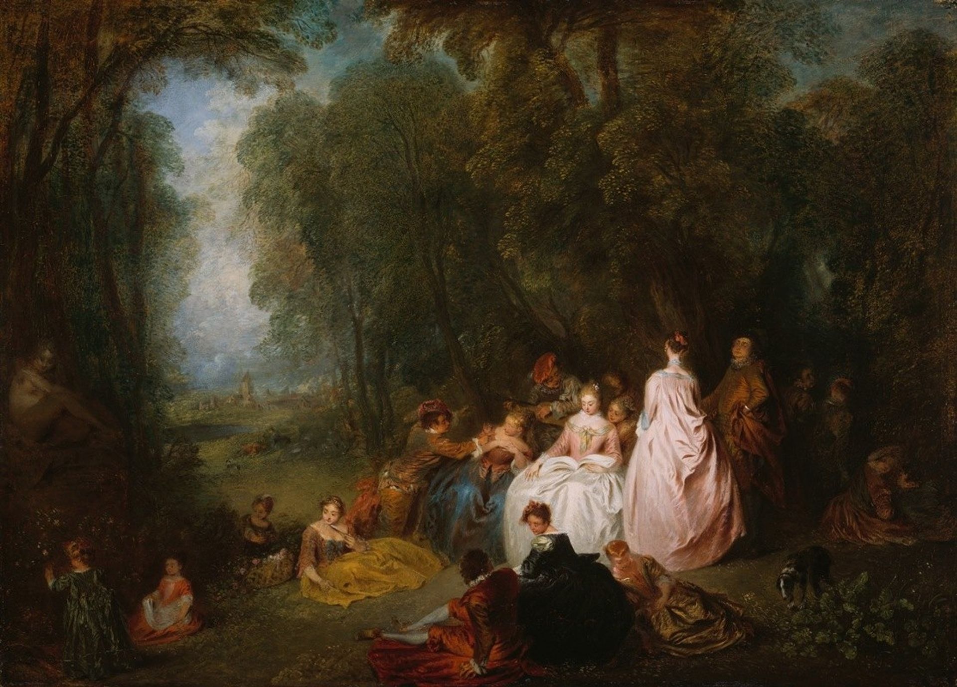 Fête champêtre by Jean-Antoine Watteau