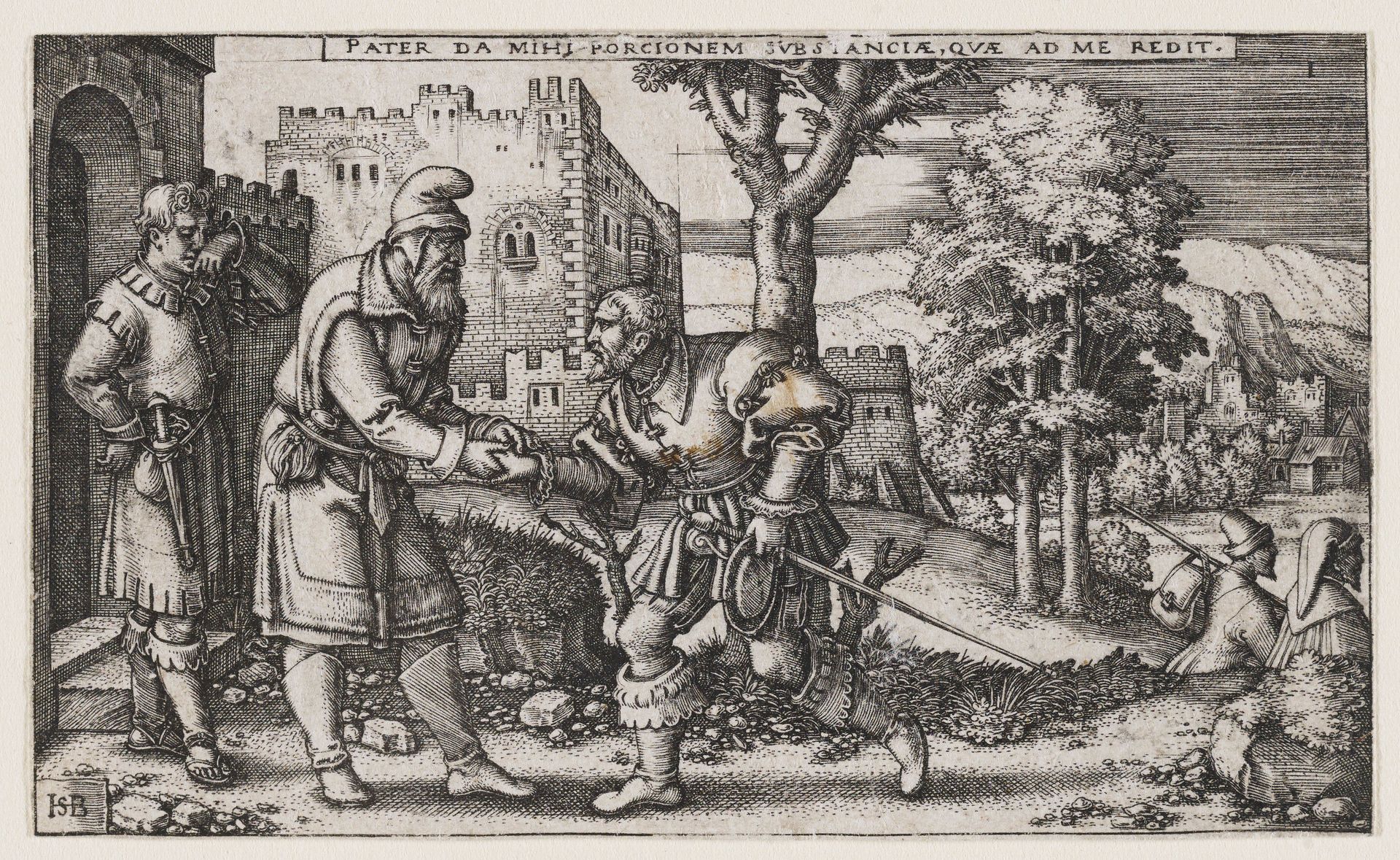 Departure of the Prodigal Son by Sebald Beham