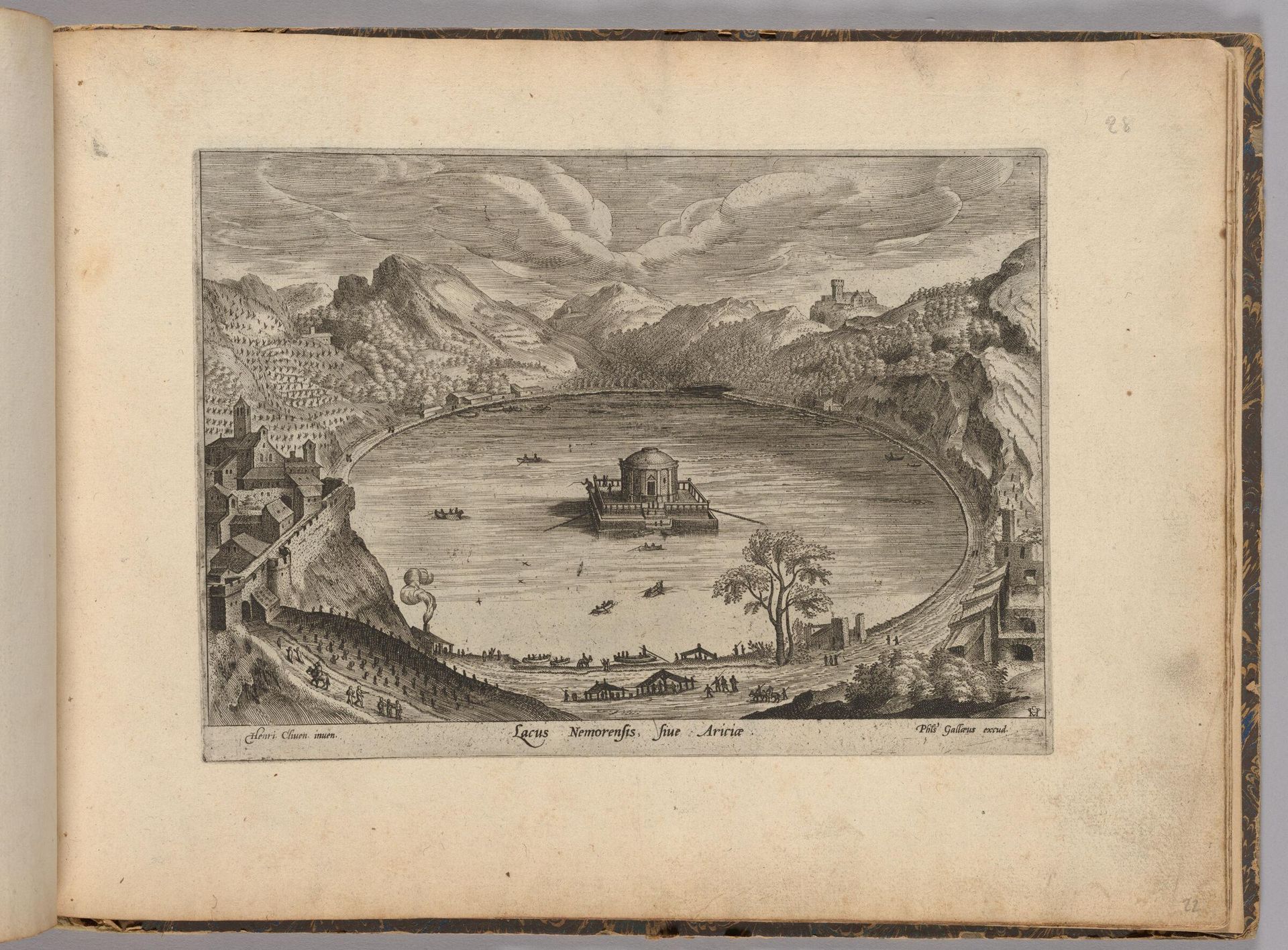 Lacus Nemorensis, sive Ariciae by Hendrick van Cleve III
