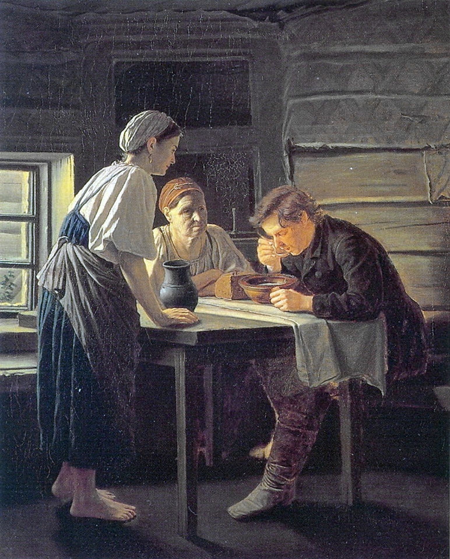 Receiving Wanderer by Vasily Perov