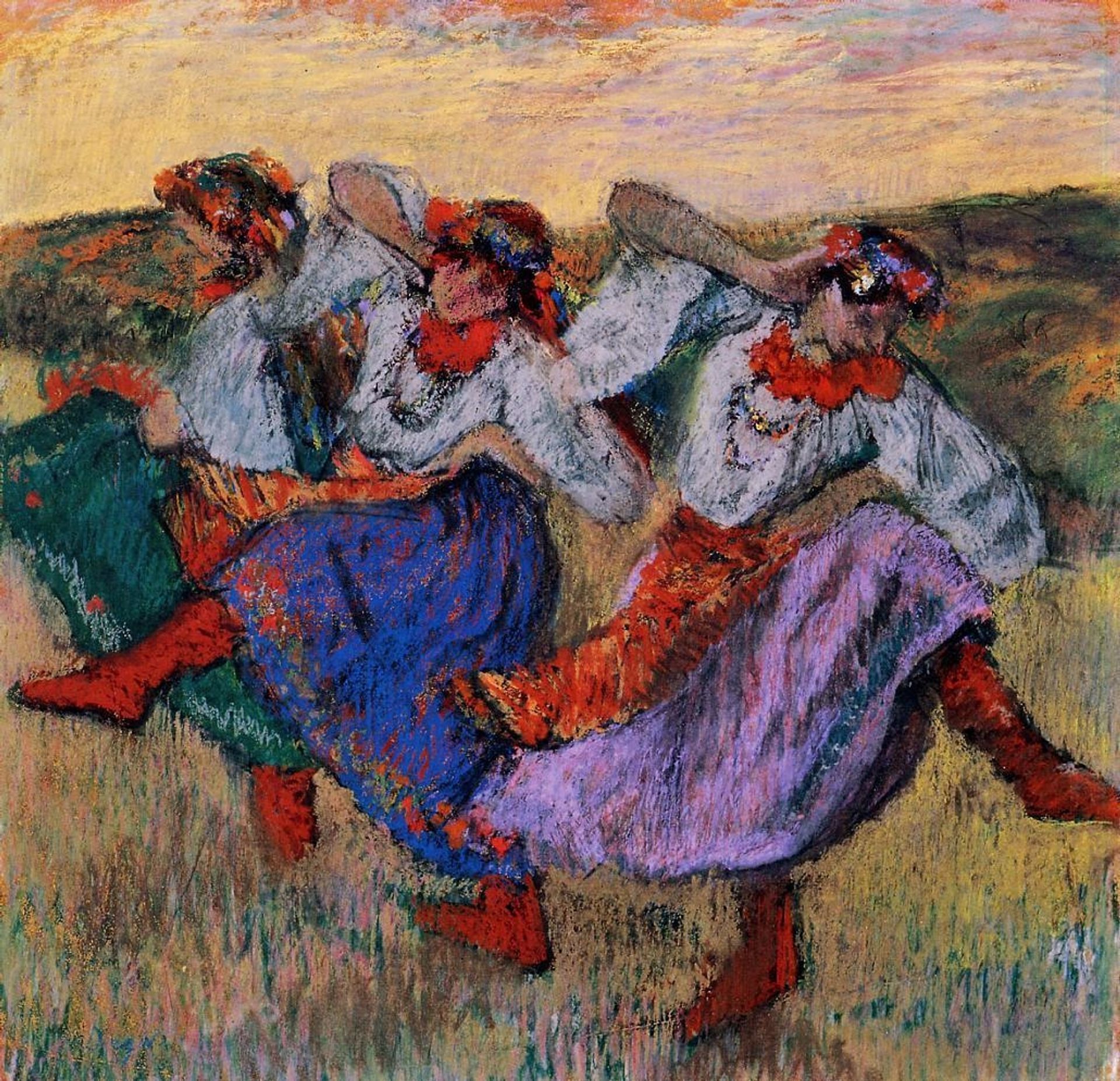 Ukrainian Dancers by Edgar Degas