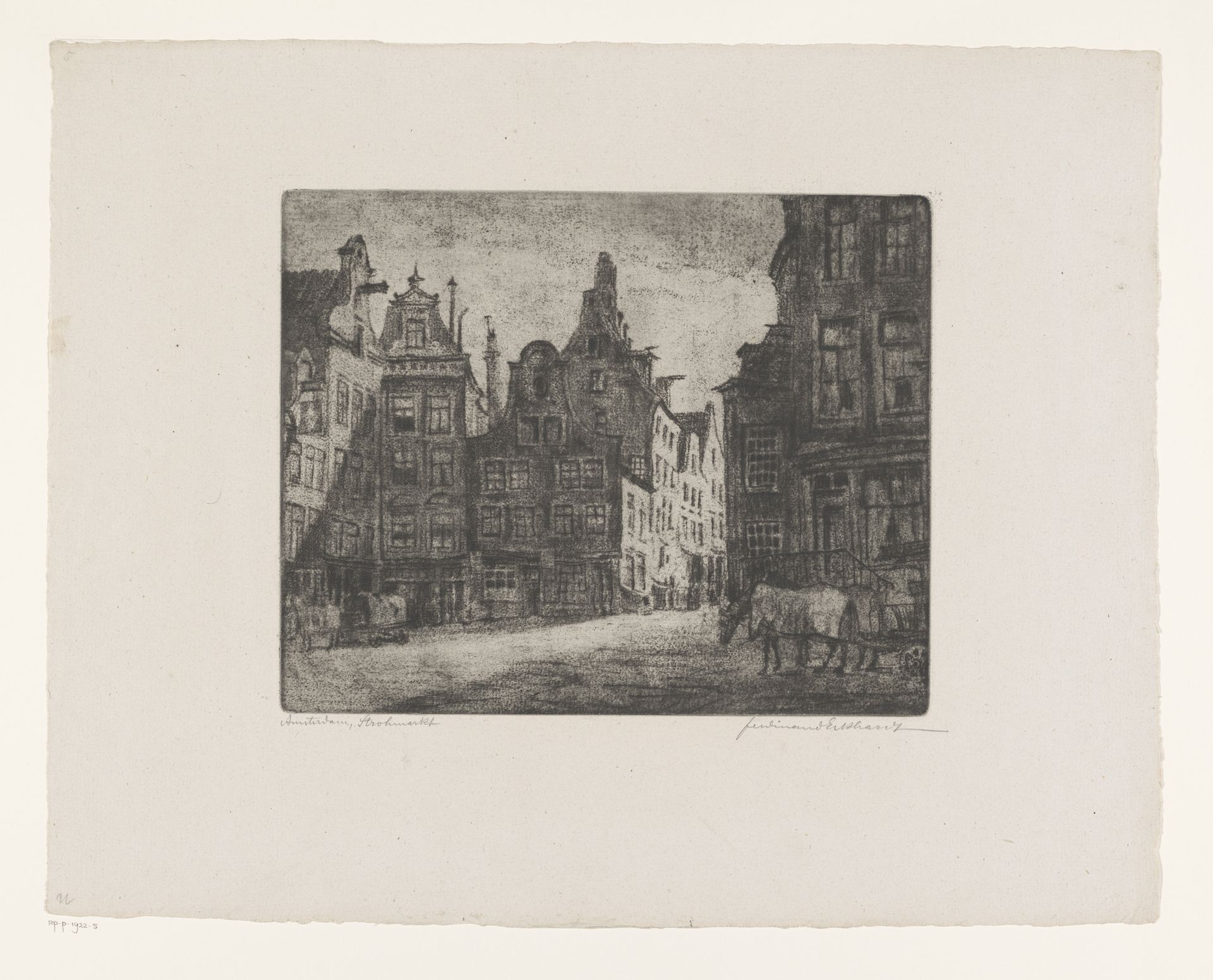 Amsterdam, Strohmarkt by Ferdinand Eckhardt
