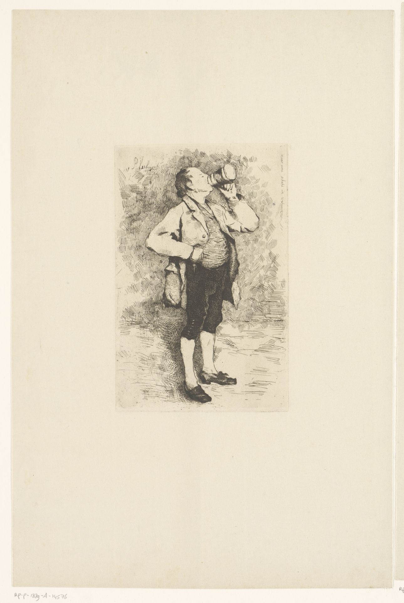 Drinkende man by Piet Verhaert