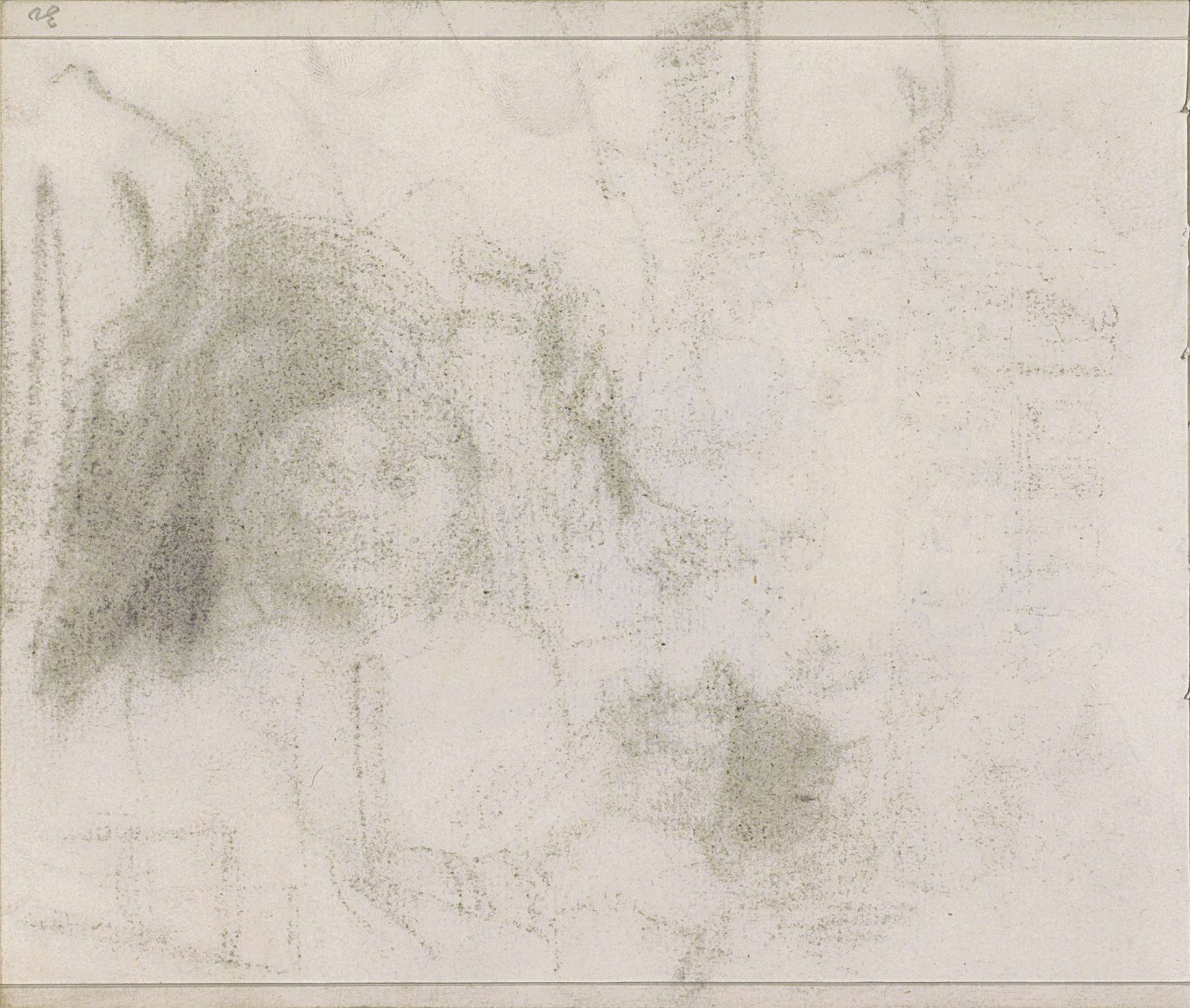 Abklatsch van de krijttekening op blad 8 recto by Isaac Israels