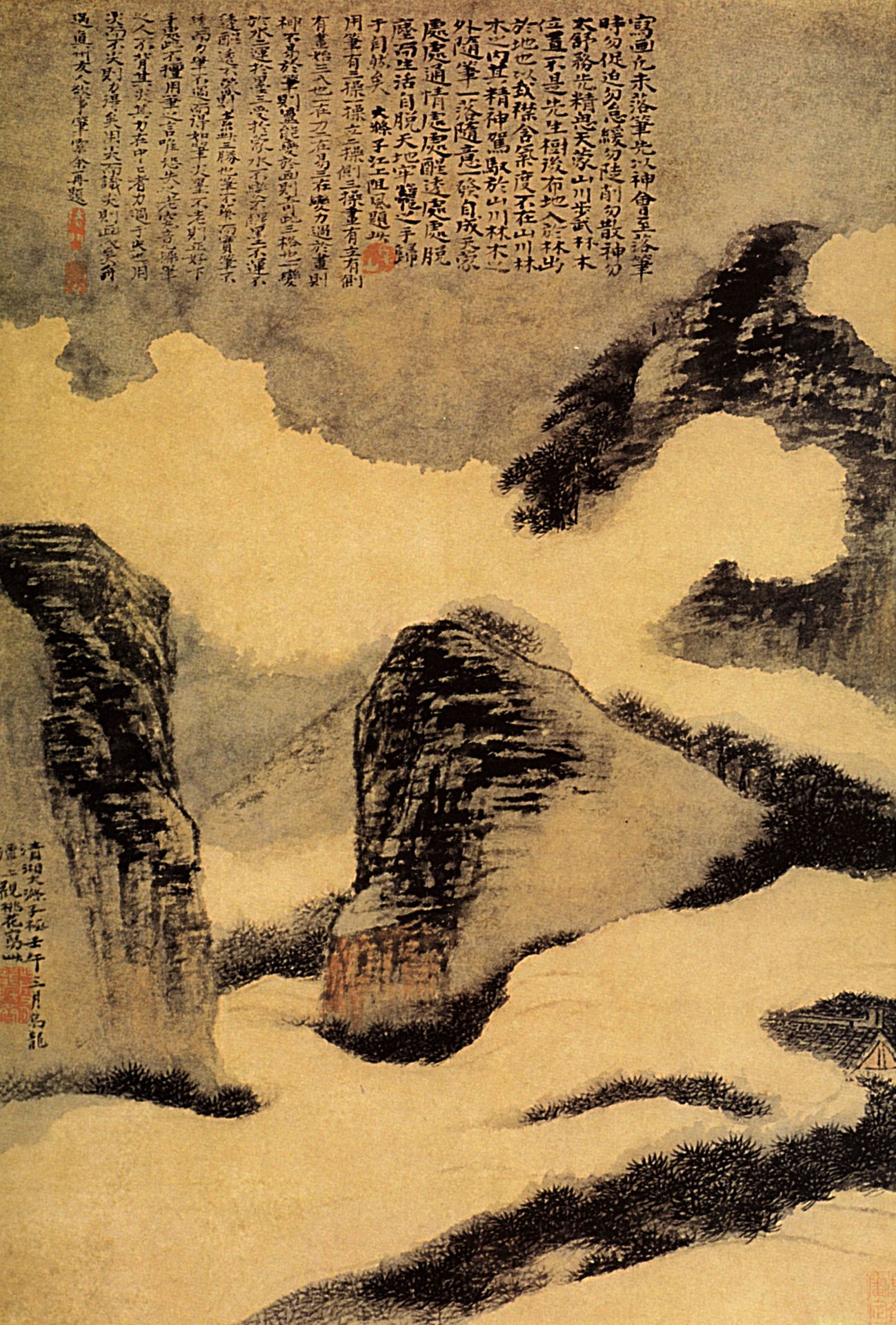 Mountains in the Mist by Shitao