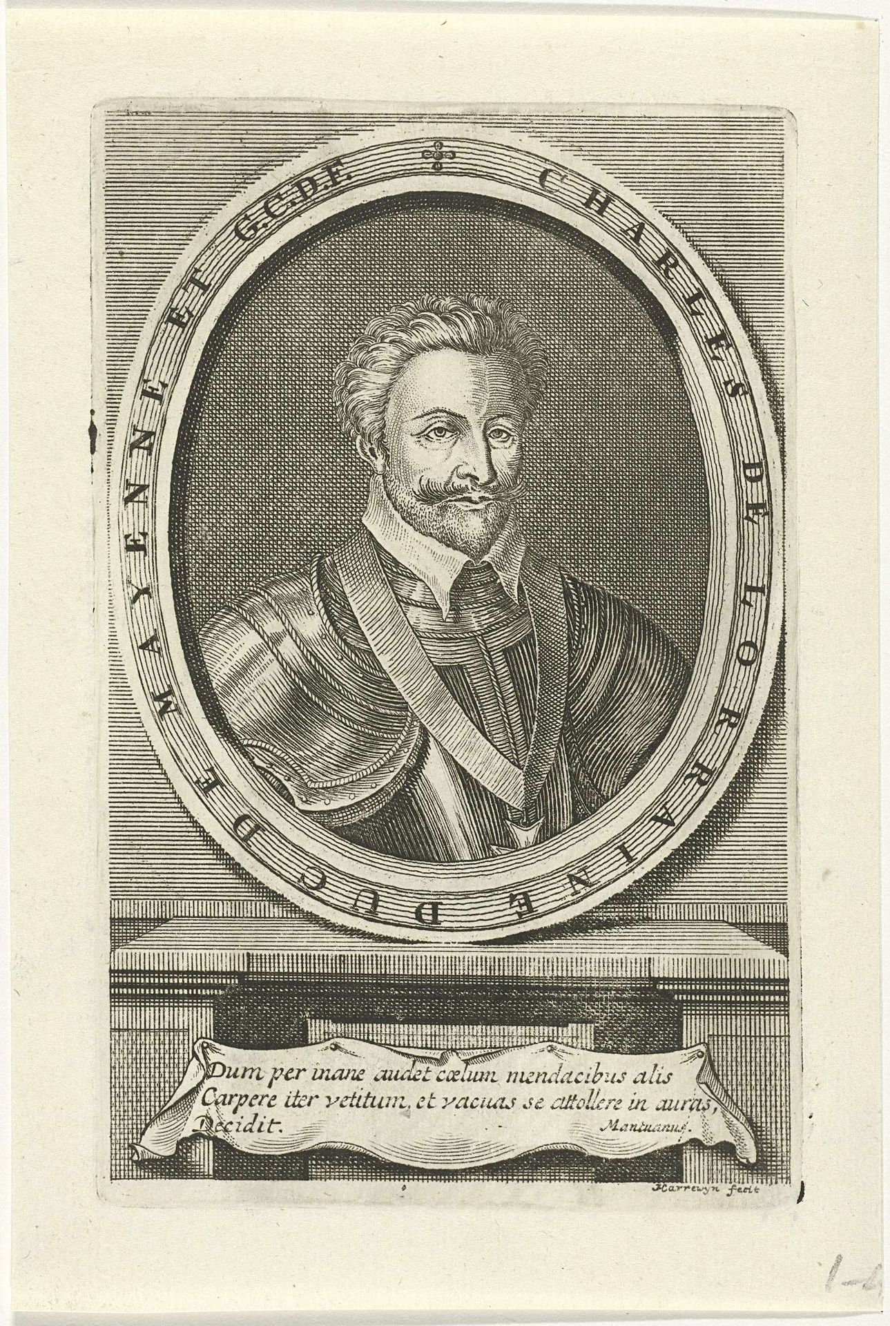 Portret van Charles de Guise, duc de Mayenne by Jacobus Harrewijn