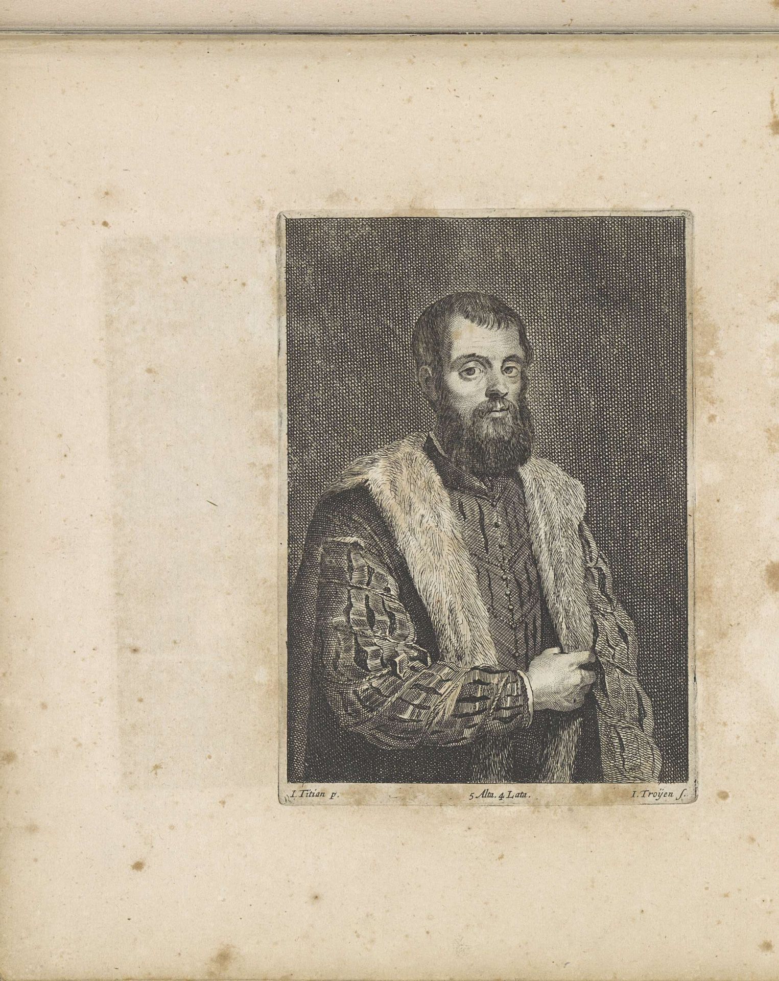 Portret van een onbekende man by Jan van Troyen