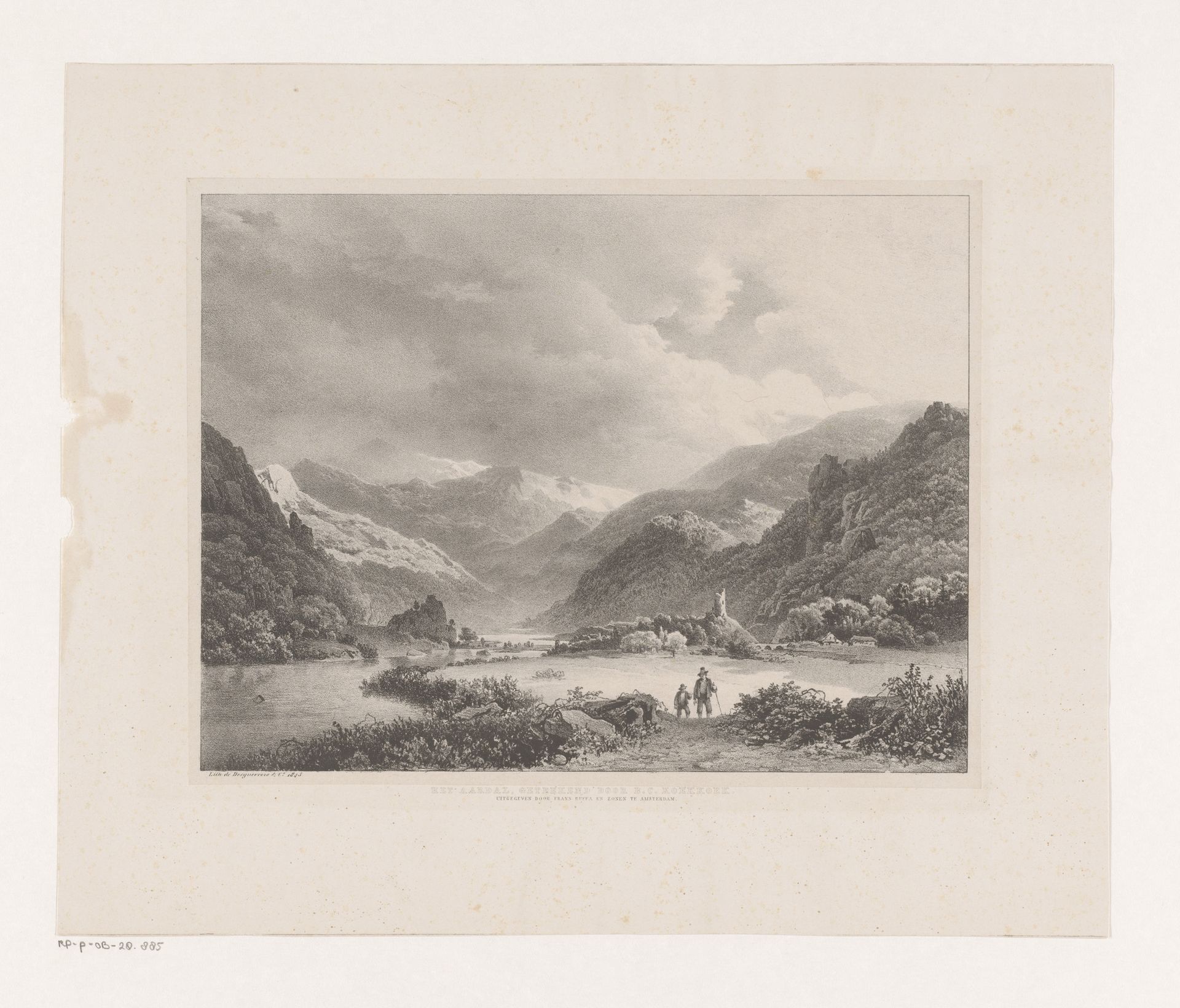 Gezicht op het Ahrdal by Barend Cornelis Koekkoek