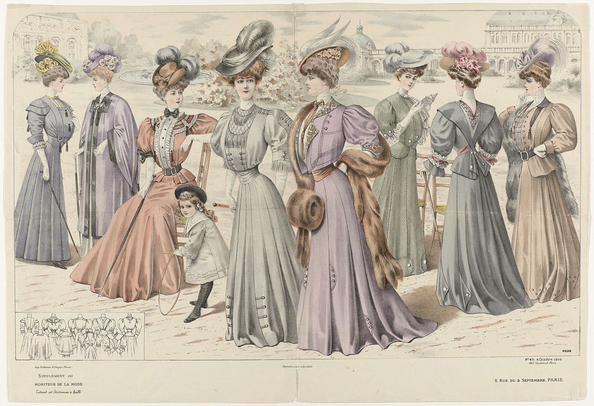 Le Moniteur de la Mode, 6 Octobre 1906, Nr. 4530, No. 40 by Anonymous