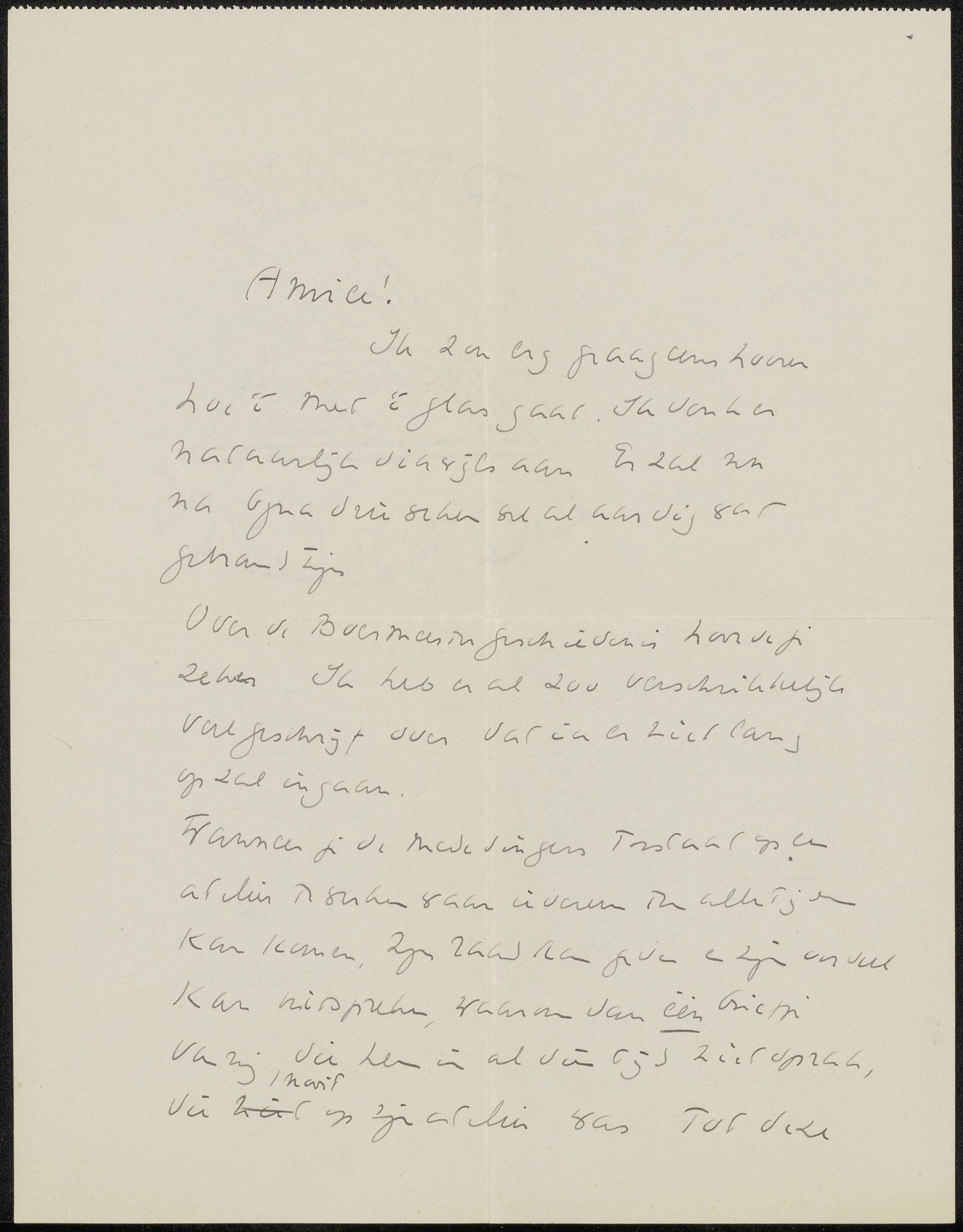 Brief aan Willem Bogtman by Richard Nicolaüs Roland Holst