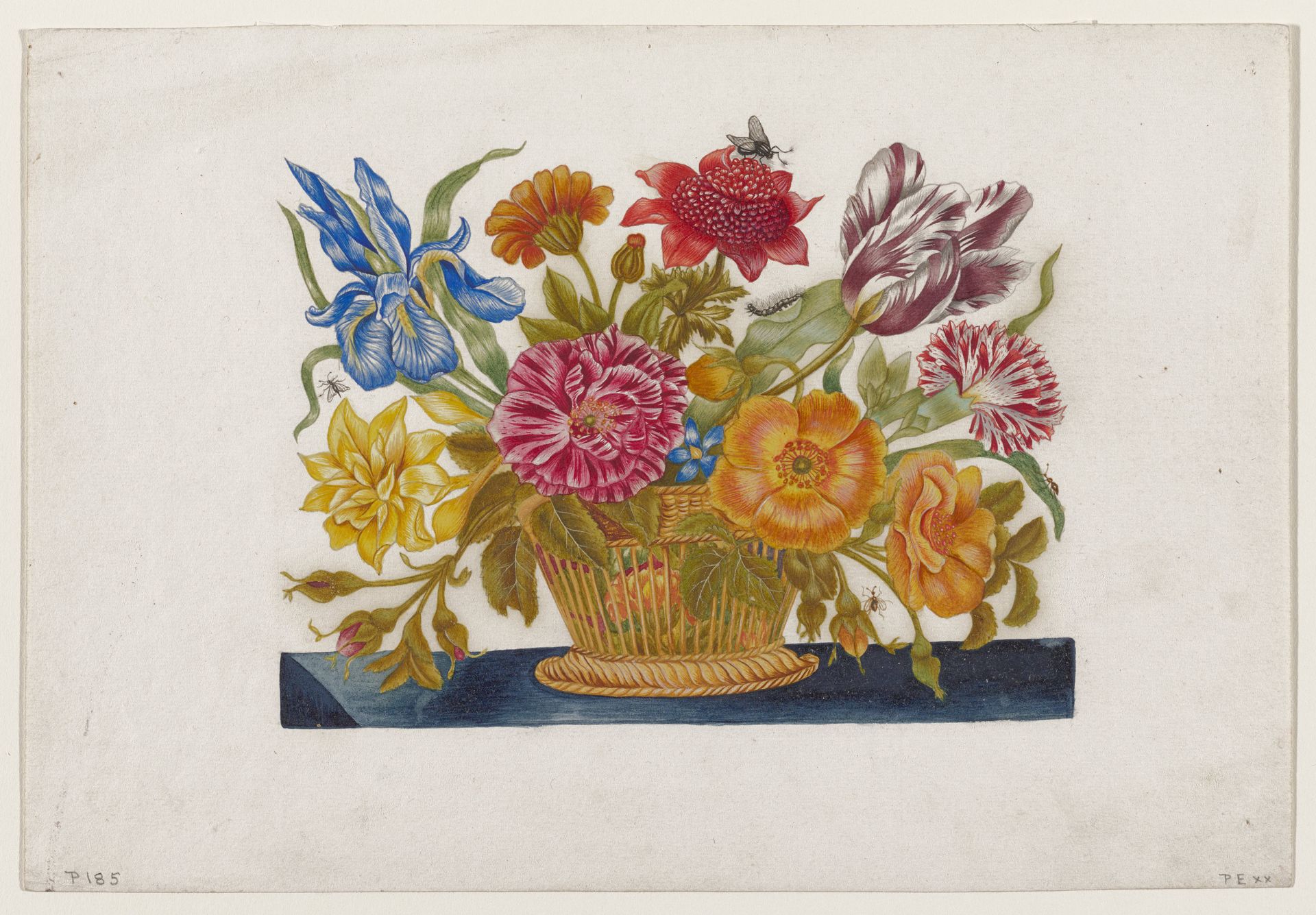 Basket of Flowers by Anonymous