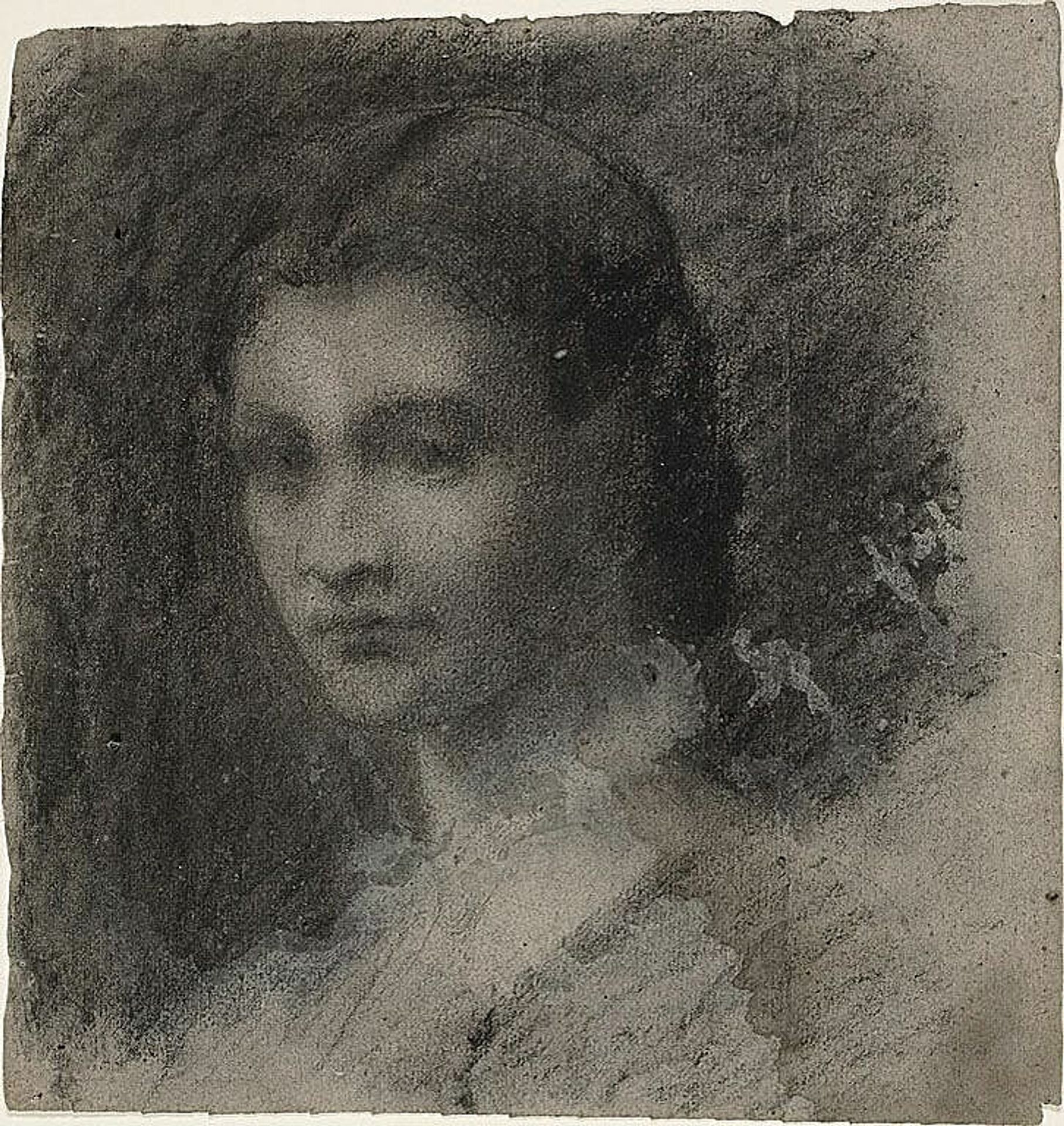 Bust of a Young Woman (recto); Seated Female Figure (verso) by Jean-Baptiste Carpeaux