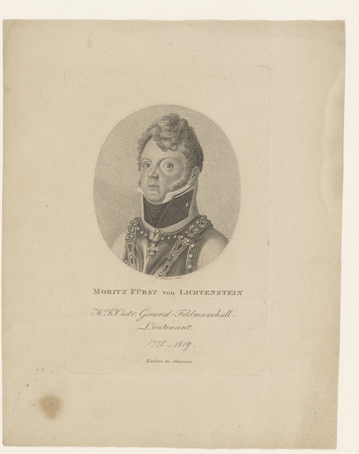 Moritz Fürst von Lichtenstein by Christian Schule