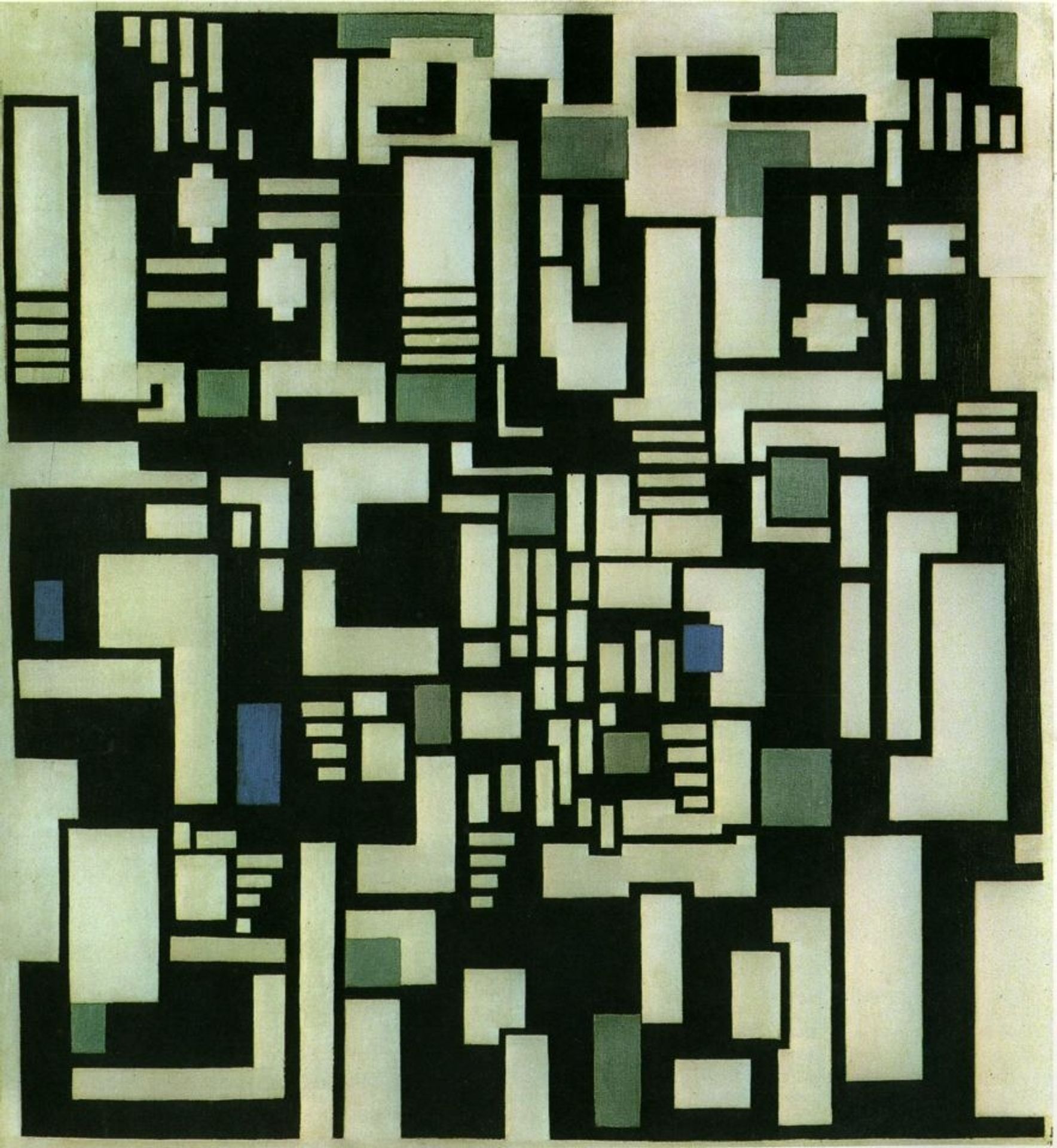 Composition IX, opus 18, 1917 by Theo van Doesburg