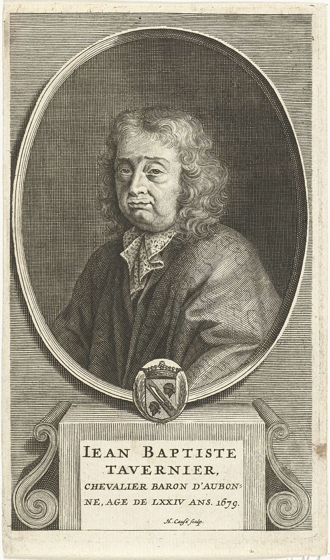 Portret van Jean Baptiste Tavernier by Hendrik Causé