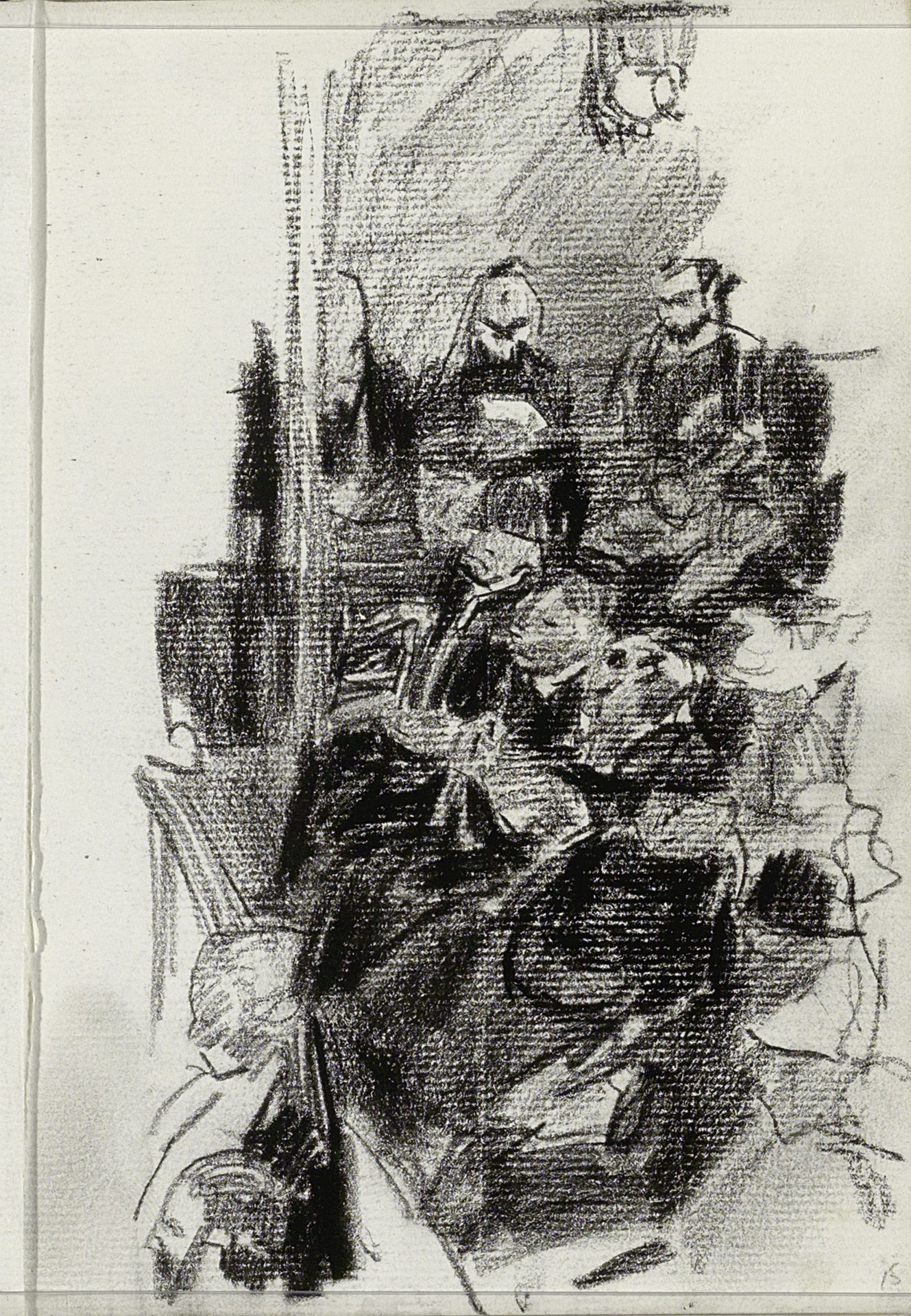 Zaal met publiek by Isaac Israels