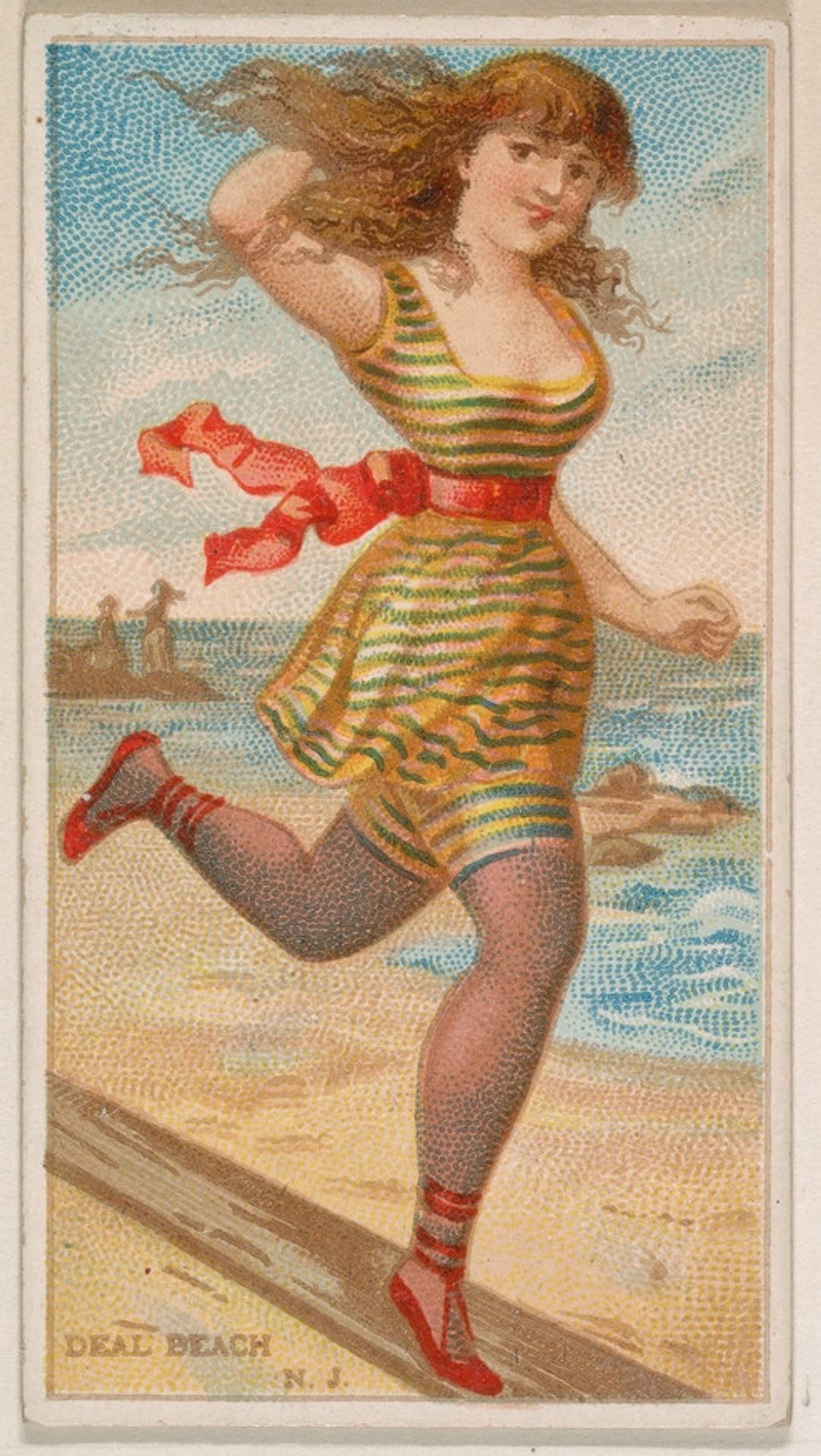 Deal Beach, New Jersey, from the Surf Beauties series (N232), issued by Kinney Bros. by Kinney Brothers Tobacco Company