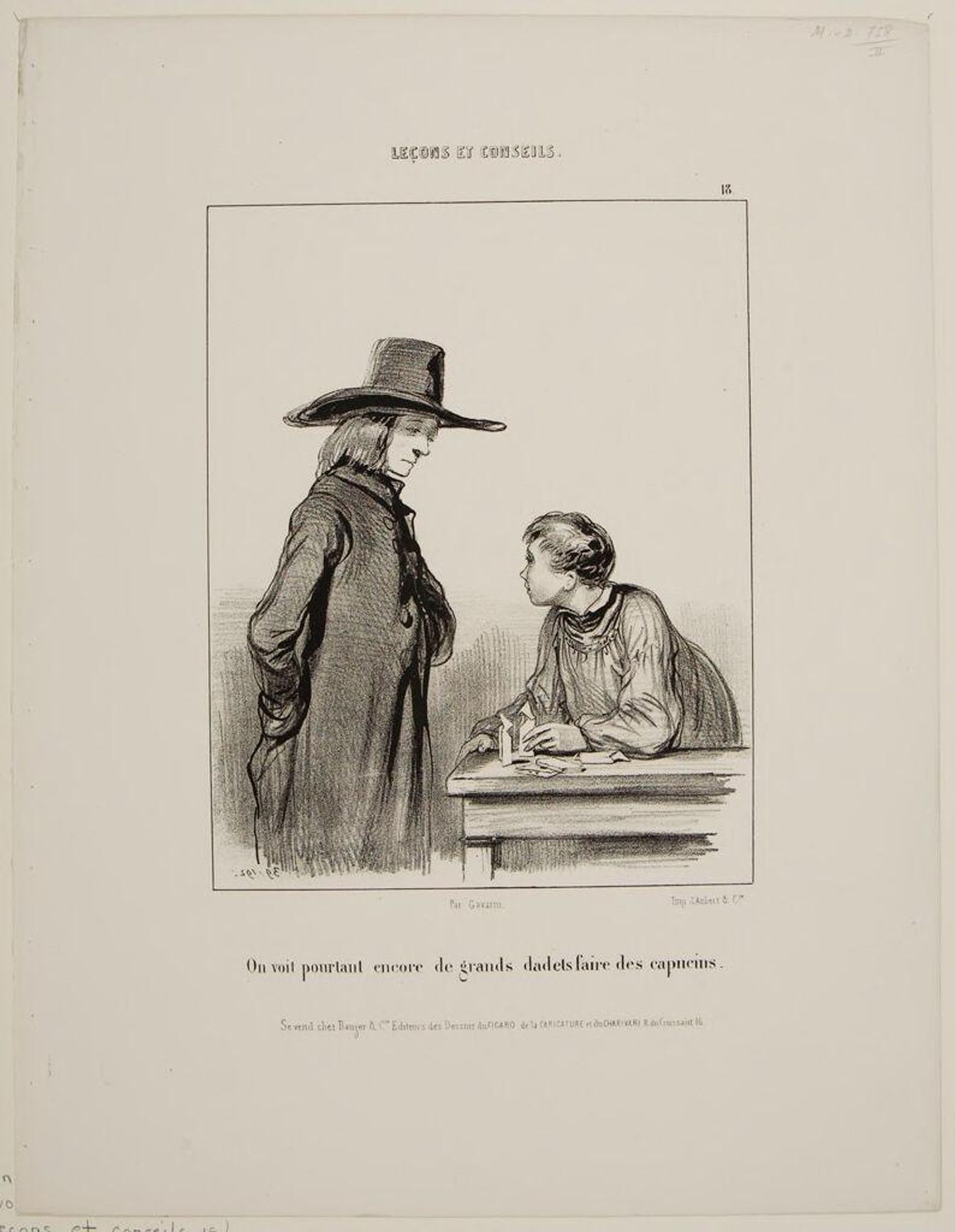 On voit pourtant encore de grands dadets by Paul Gavarni