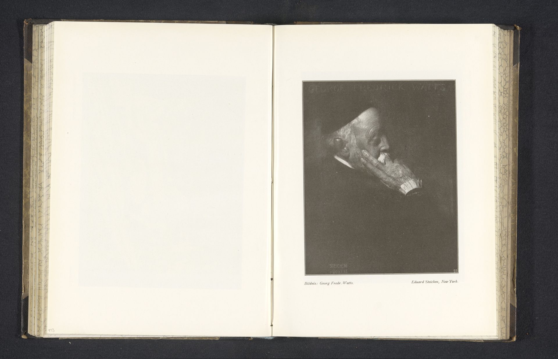 Portret van Georg Frederick Watts by Edward Steichen