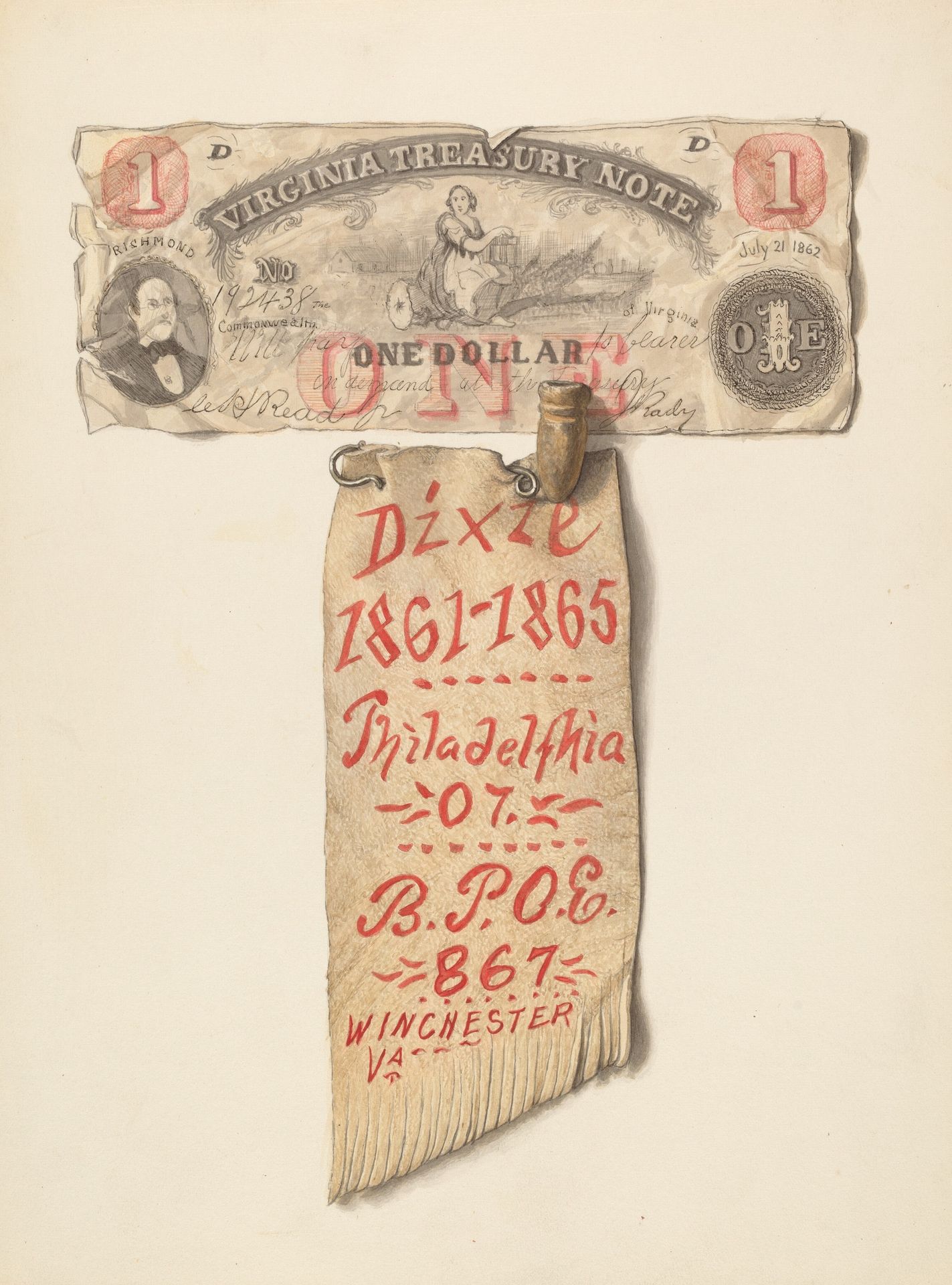 $1 Banknote from Virginia by Carl Buergerniss