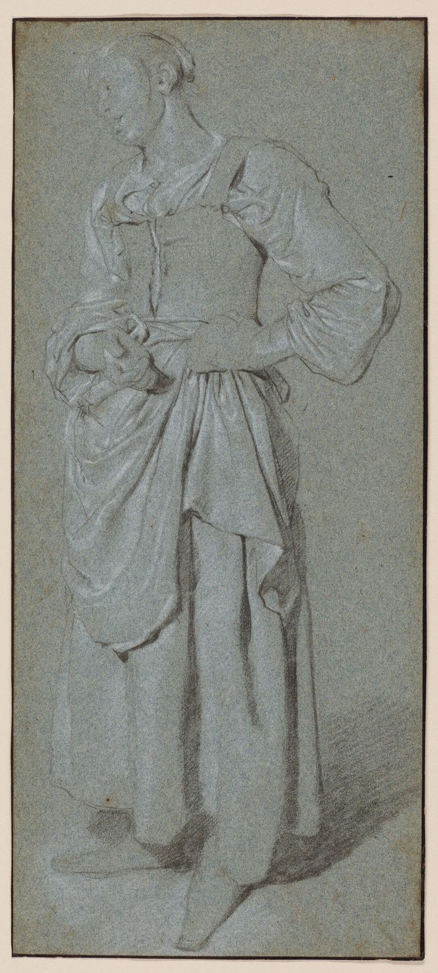 Standing Woman, her Left Hand on her Hip by Cornelis Bega
