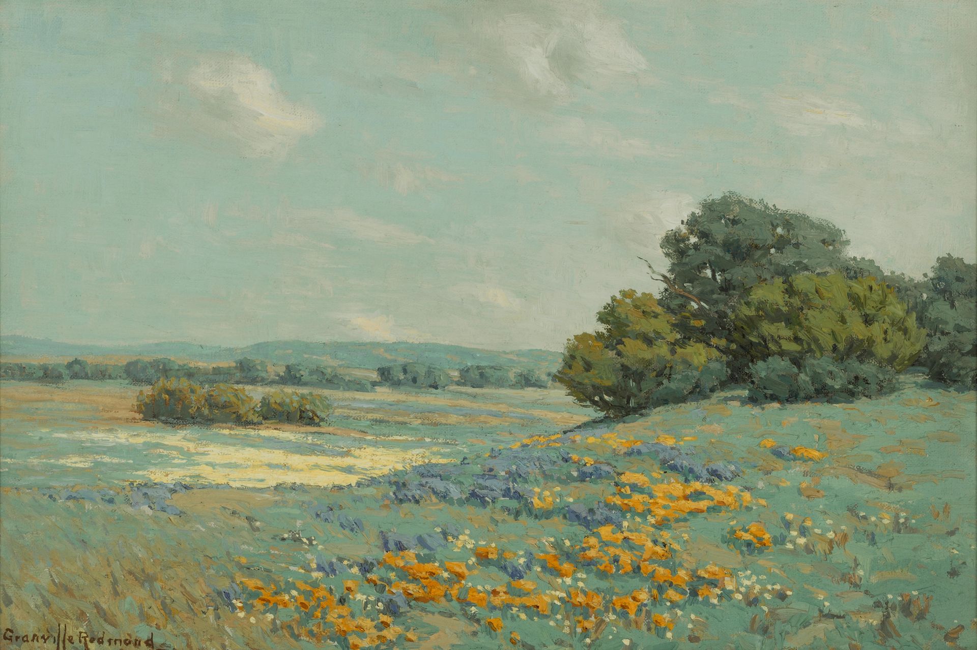 California Poppy Field by Granville Redmond