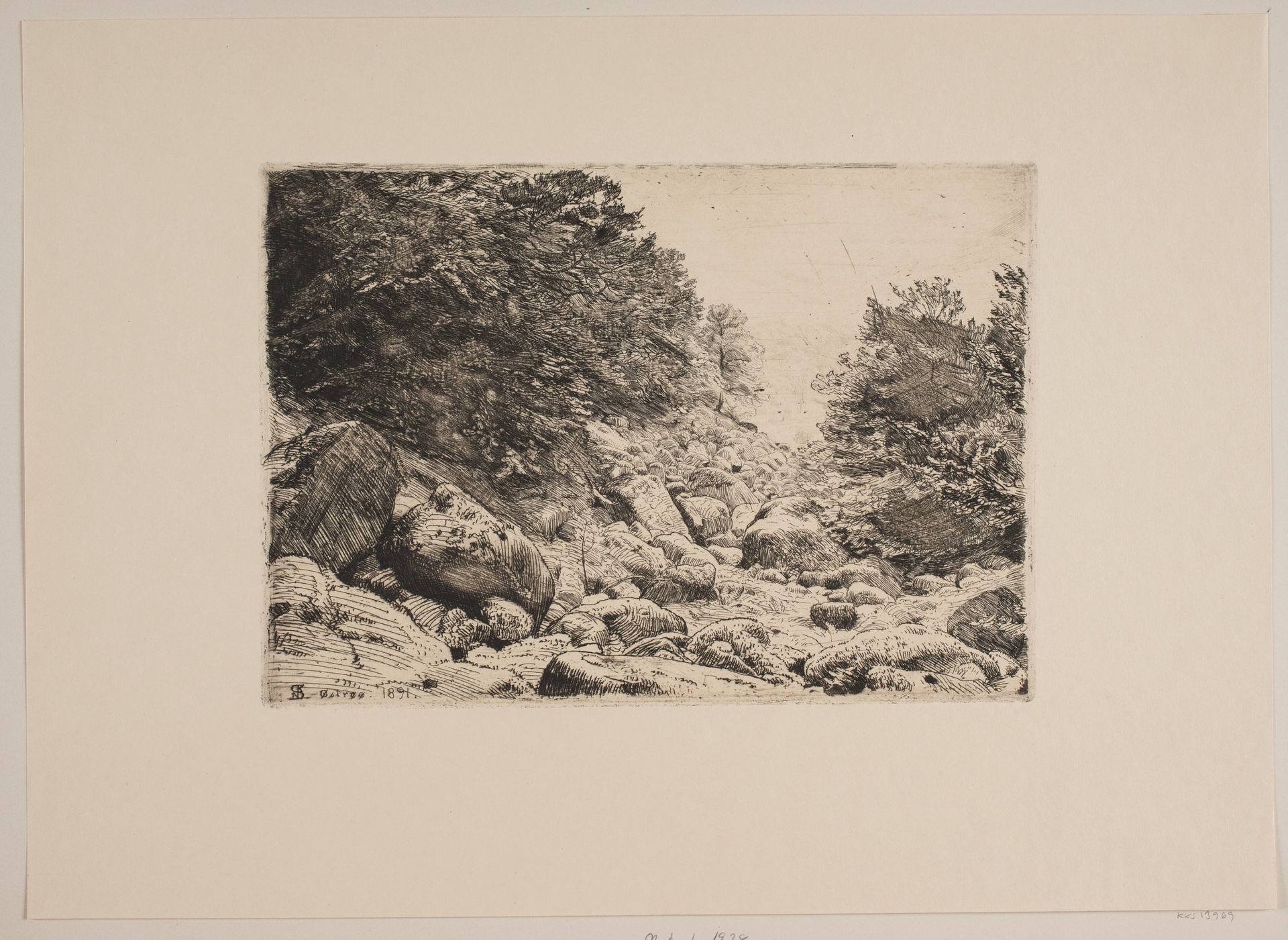 Stenet kløft by Niels Skovgaard