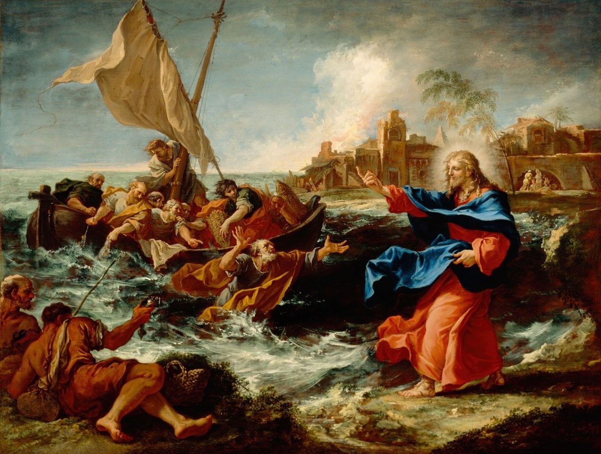 The Miraculous Draught Of Fishes by Sebastiano Ricci
