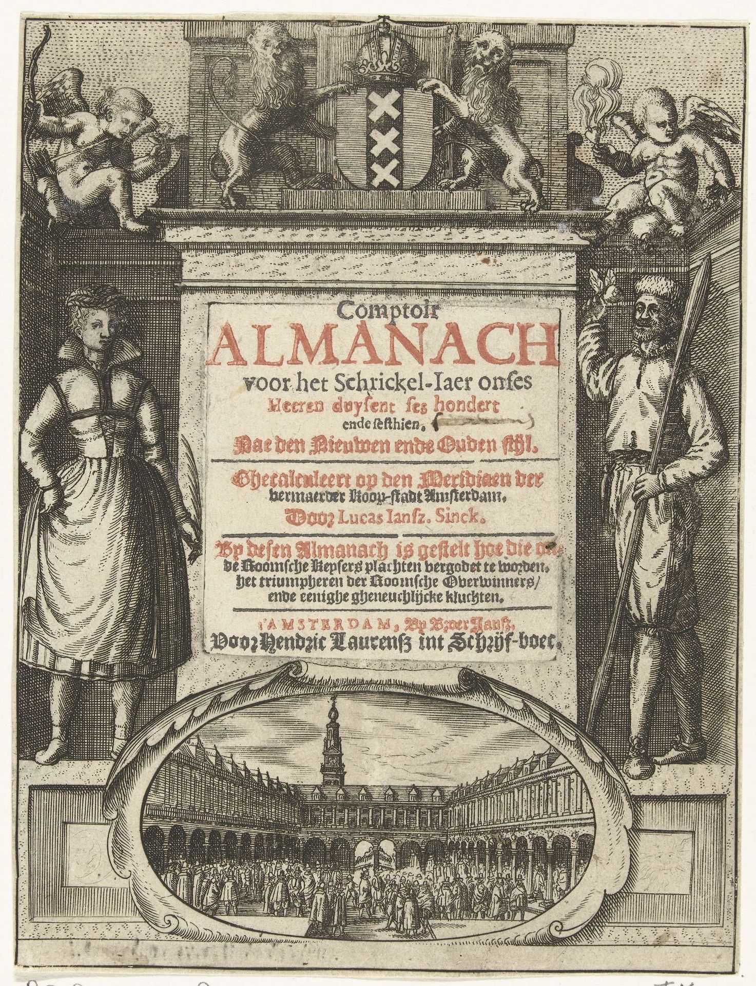 Titelblad van de Comptoir Almanach van 1616 by Anonymous