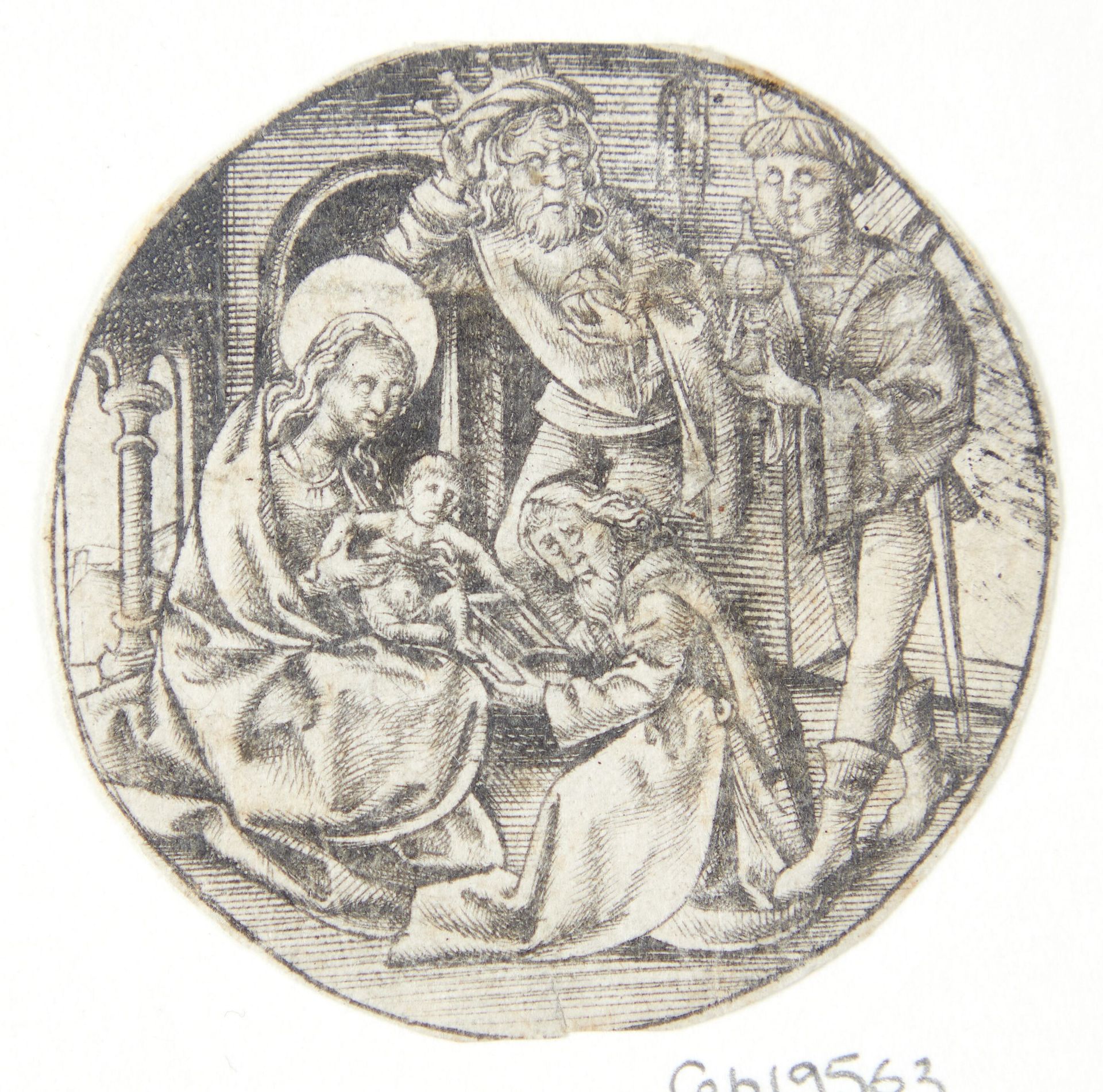 Scene fra Jomfru Marias liv by Israhel van Meckenem