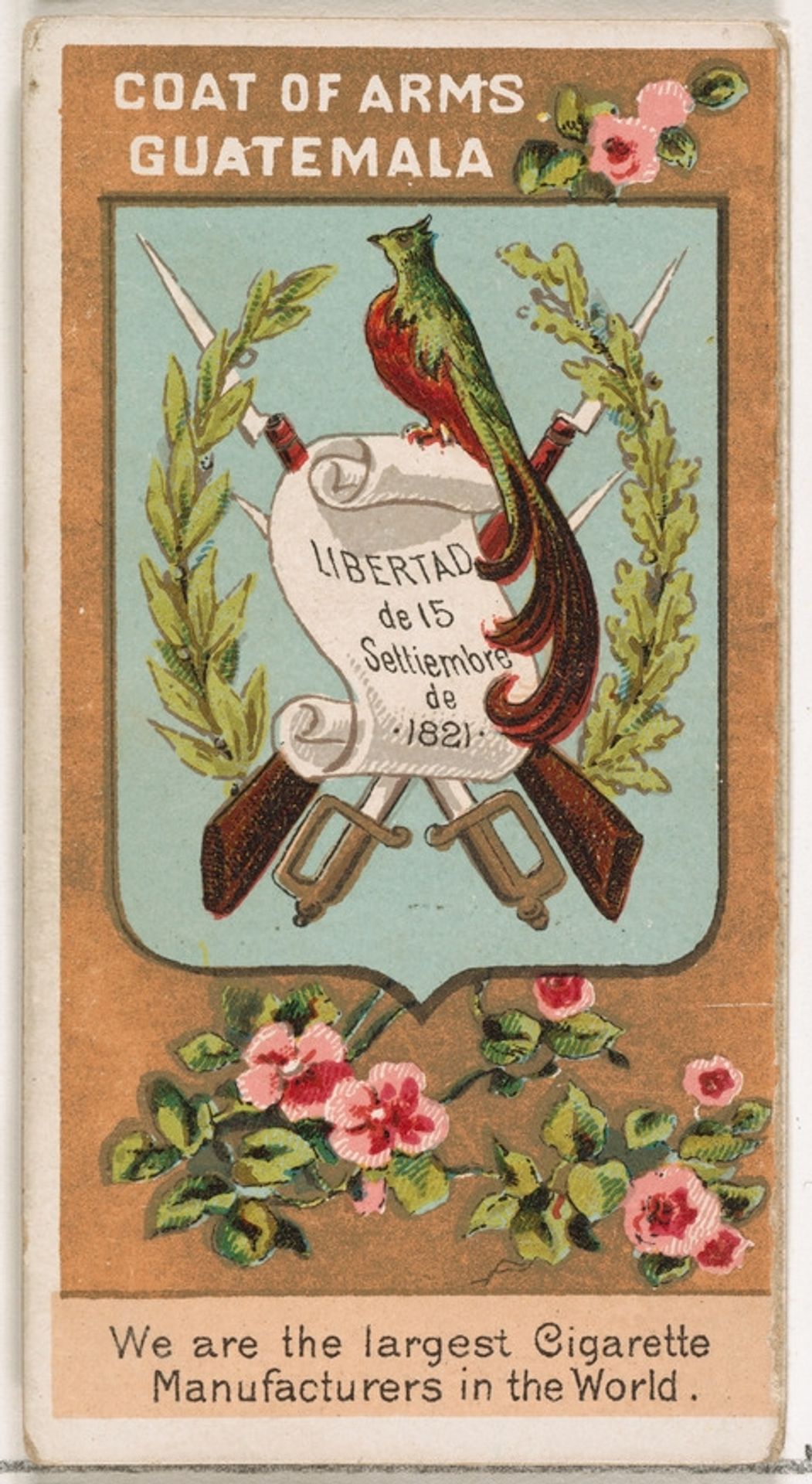 President M. L. Barillas of Guatemala, from the Rulers, Flags, and Coats of Arms series (N126-2) issued by W. Duke, Sons & Co. by W. Duke, Sons & Co.