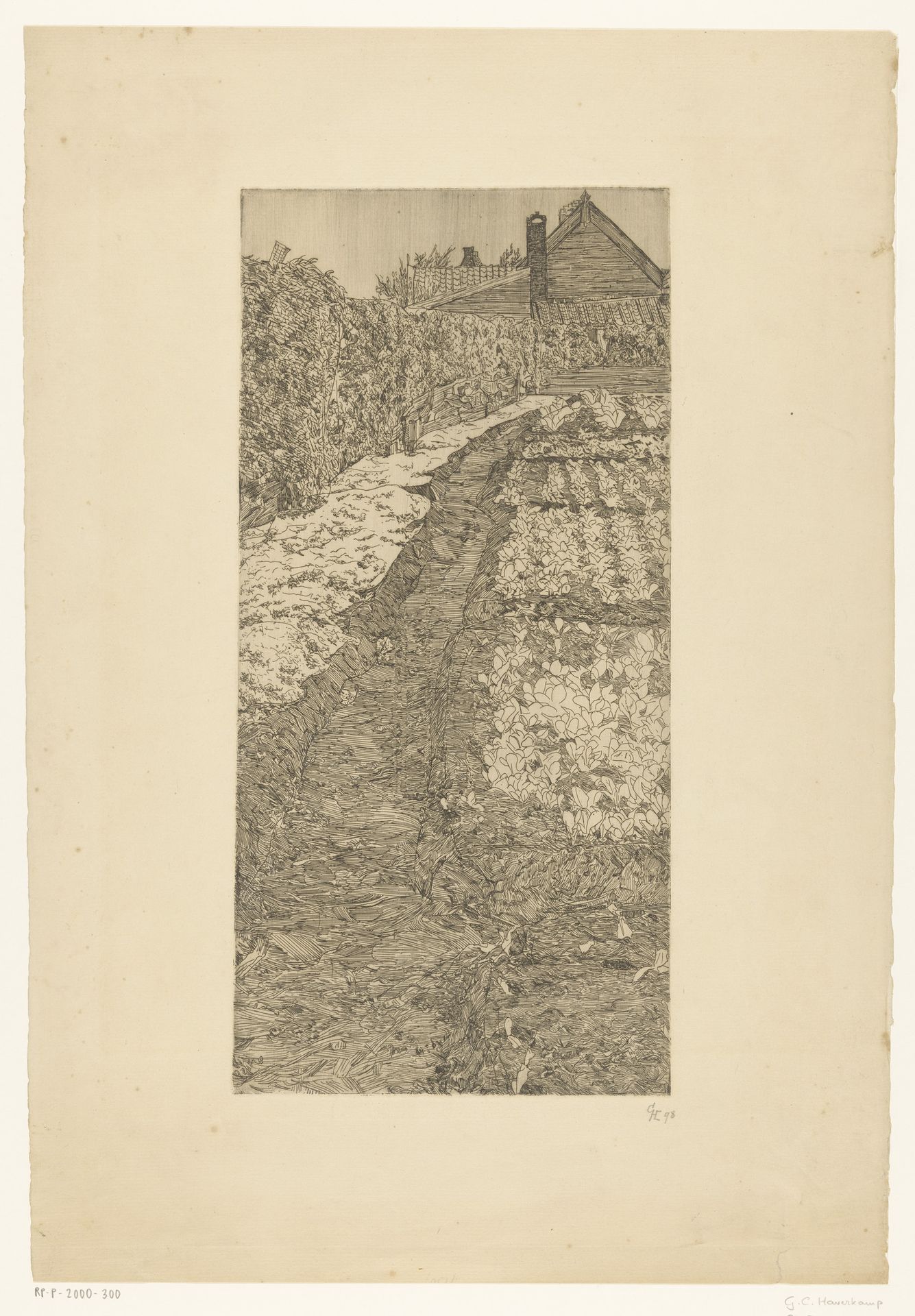 Moestuin aan het Slatuinenpad in Amsterdam by Gerrit Haverkamp
