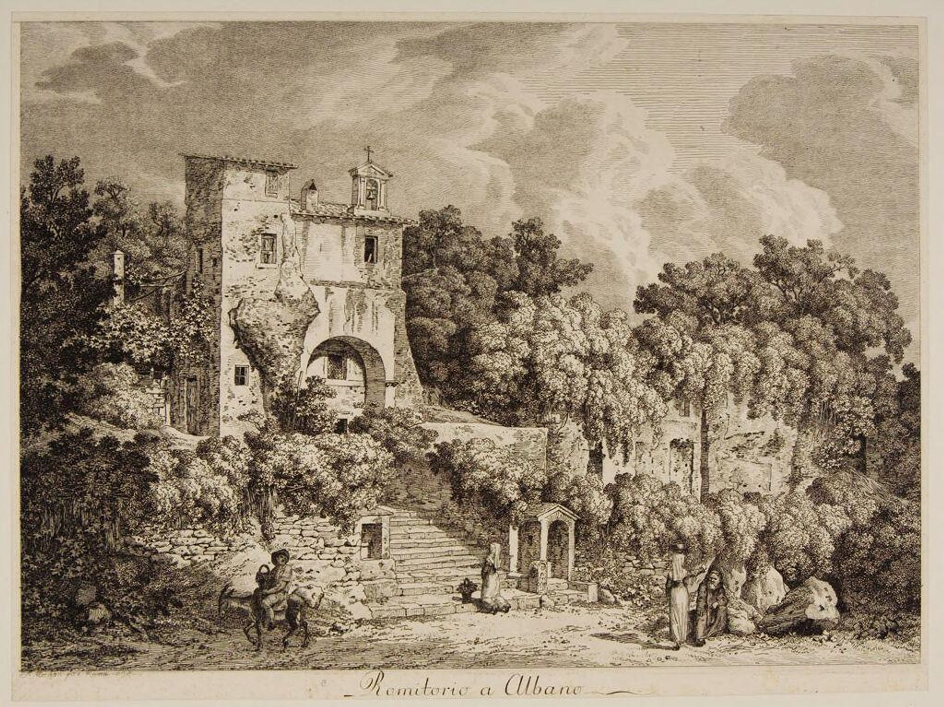 Romitorio a Albano by Jacob Wilhelm Mechau