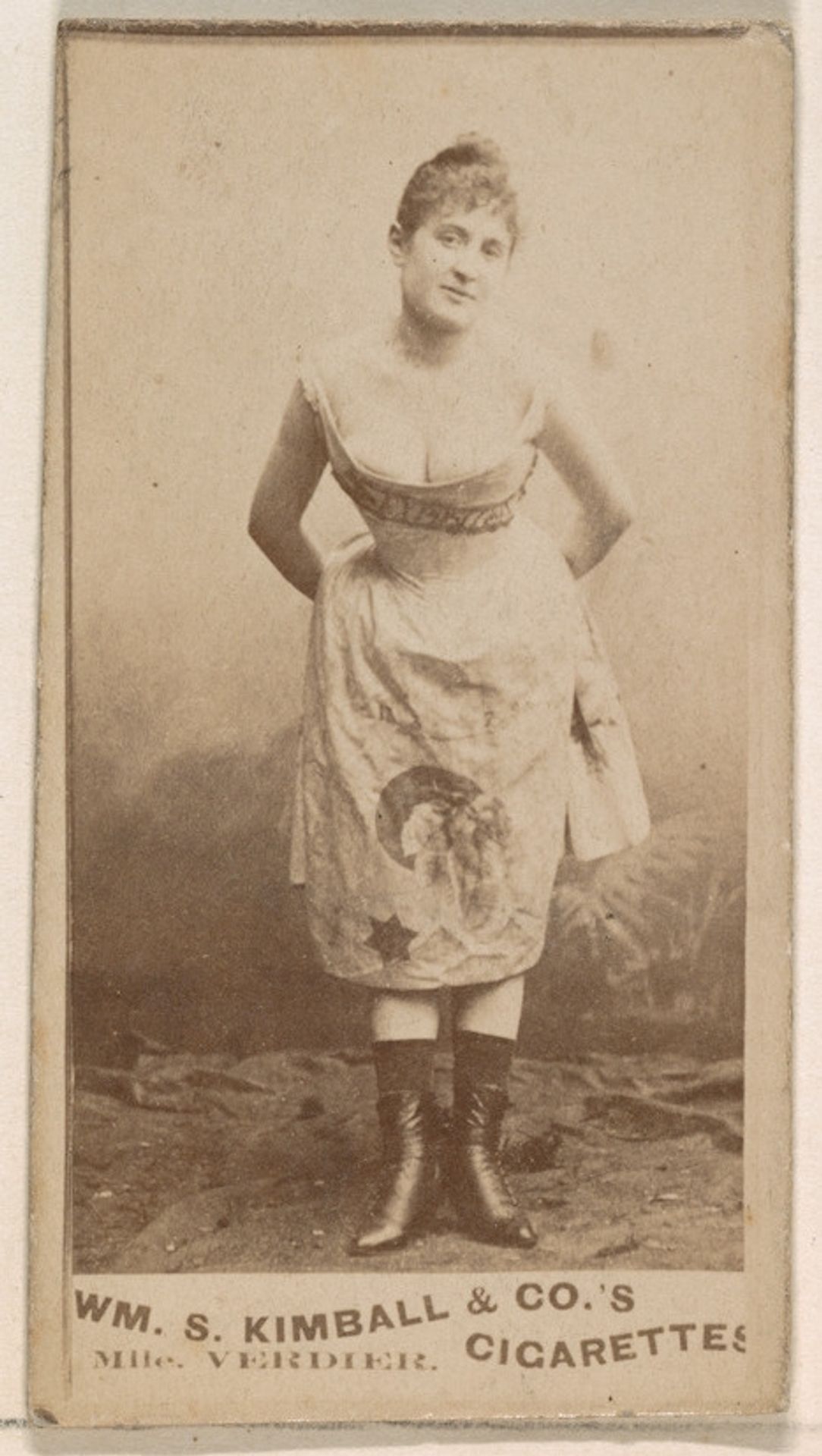 Mlle. Verdier, from the Actresses series (N203) issued by Wm. S. Kimball & Co. by William S. Kimball & Company
