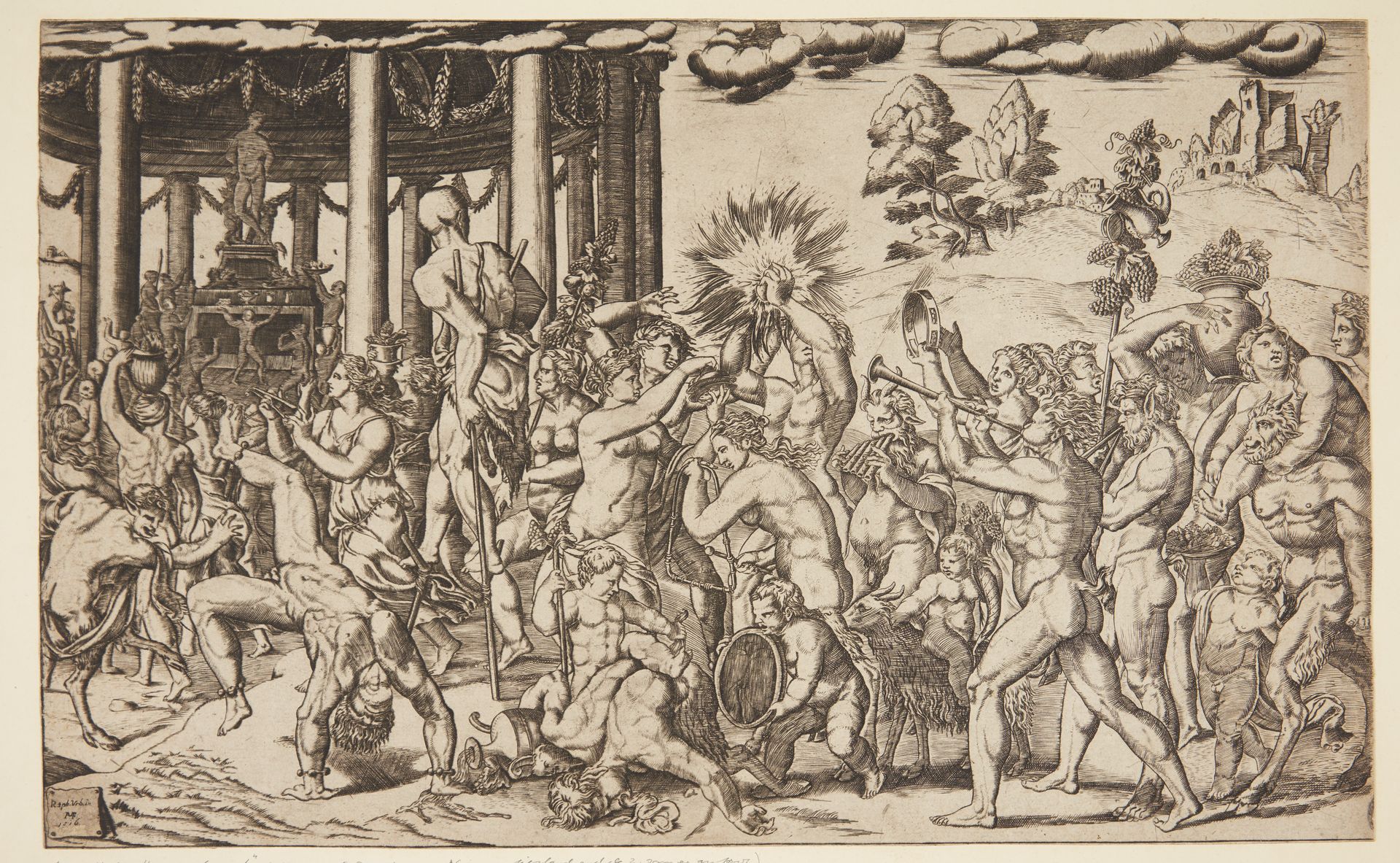 The triumph of Bacchus by Francesco Bertelli