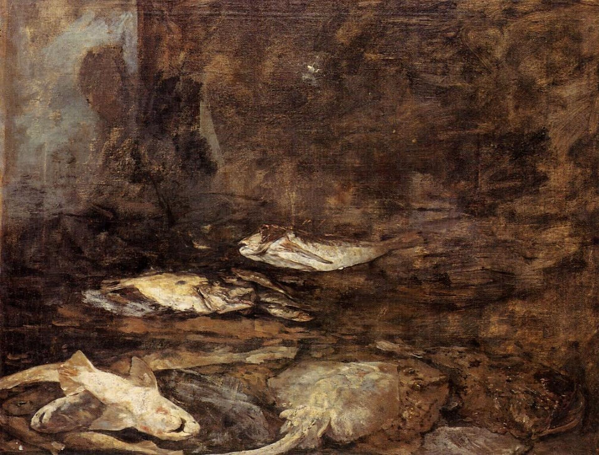 Fish, Skate and Dogfish by Eugène Boudin