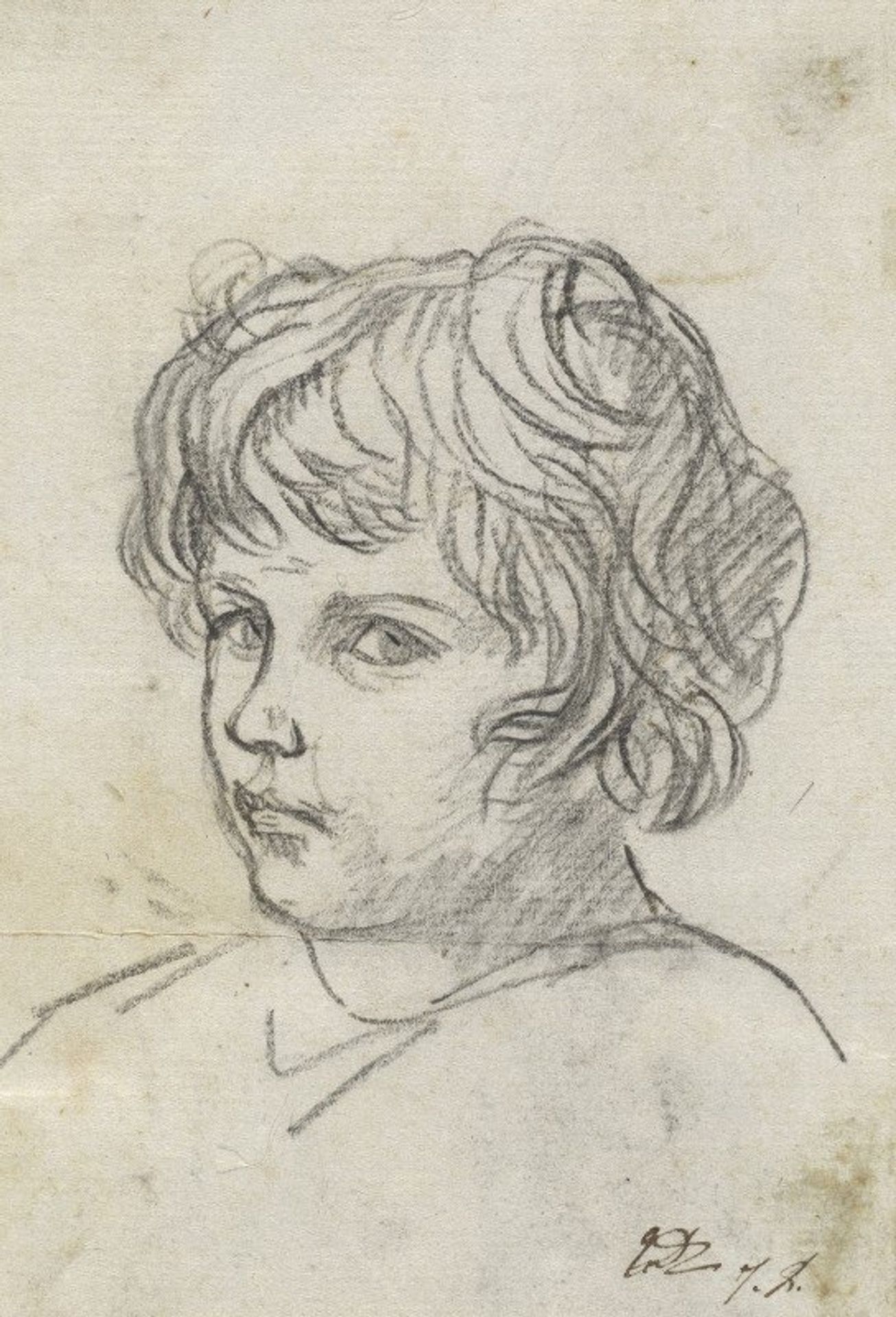 Head of a Boy by Jacques Louis David