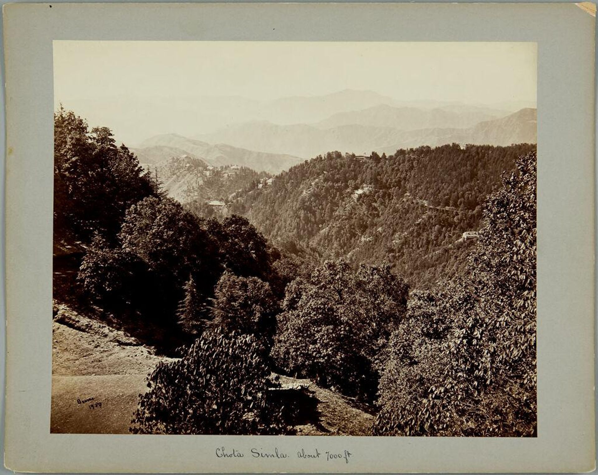 Chota Simla, about 7,000 feet by Samuel Bourne