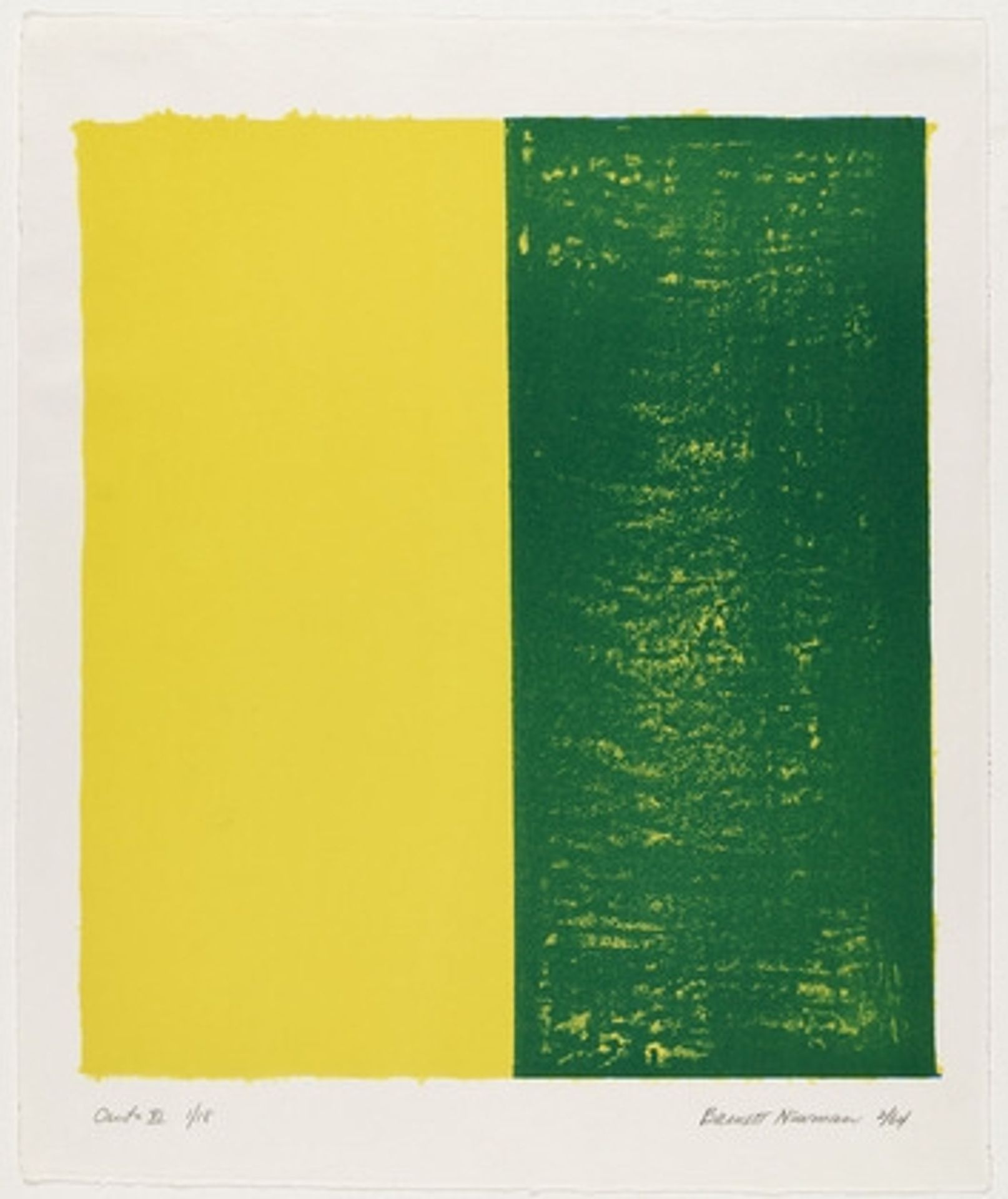 Canto XI by Barnett Newman