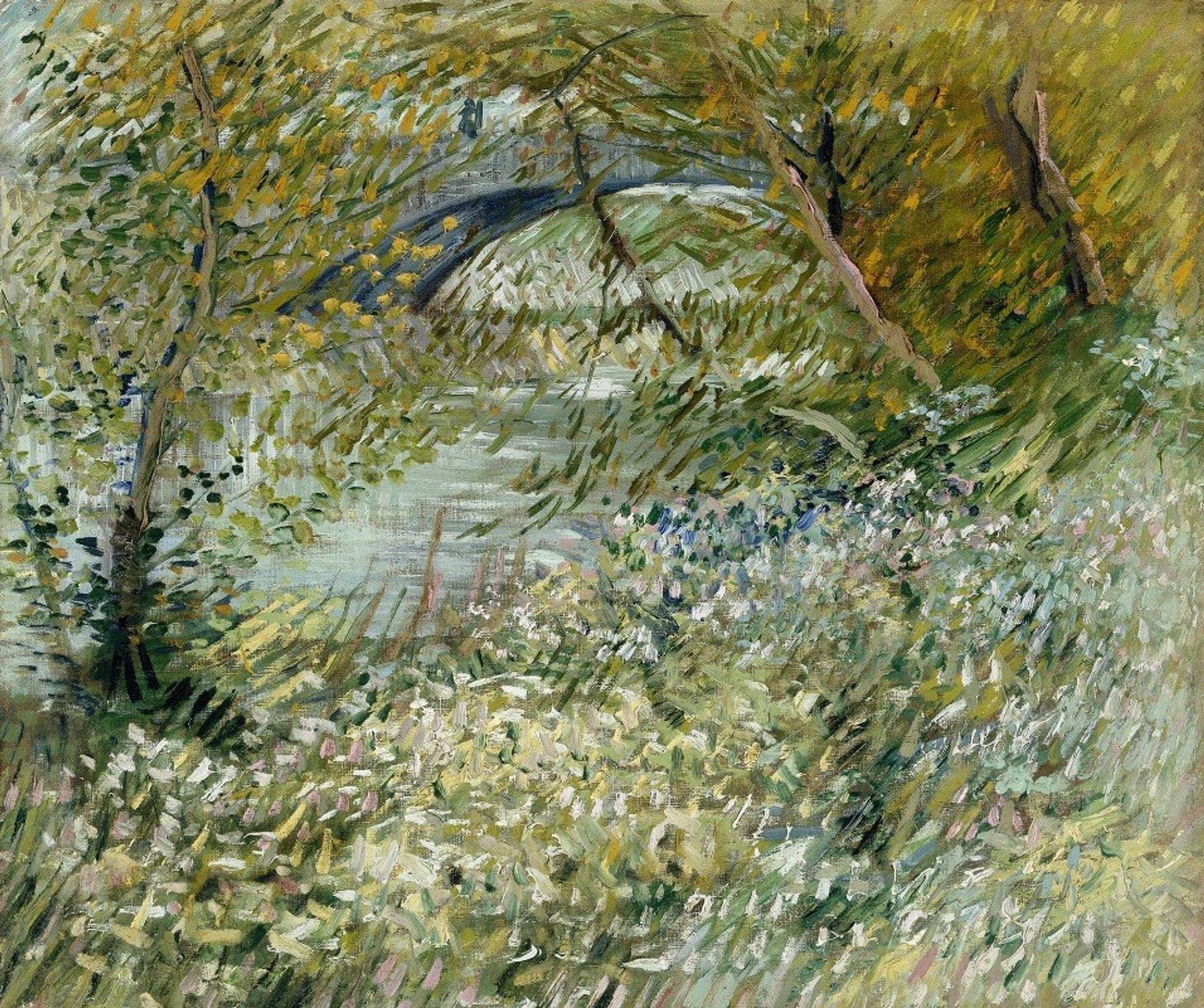 River Bank in Springtime by Vincent van Gogh