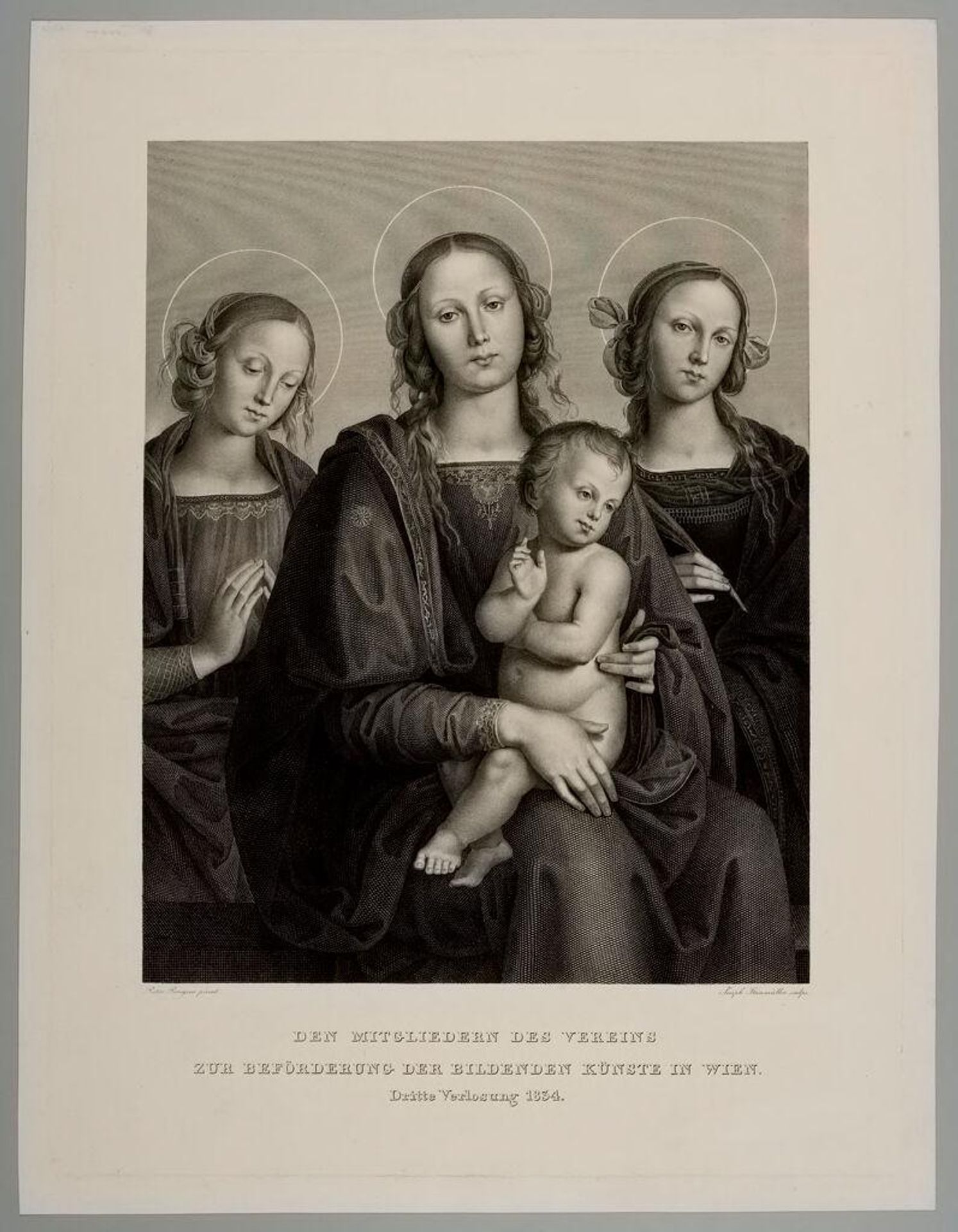 Madonna and Child with Two Saints by Joseph SteinmÃ¼ller