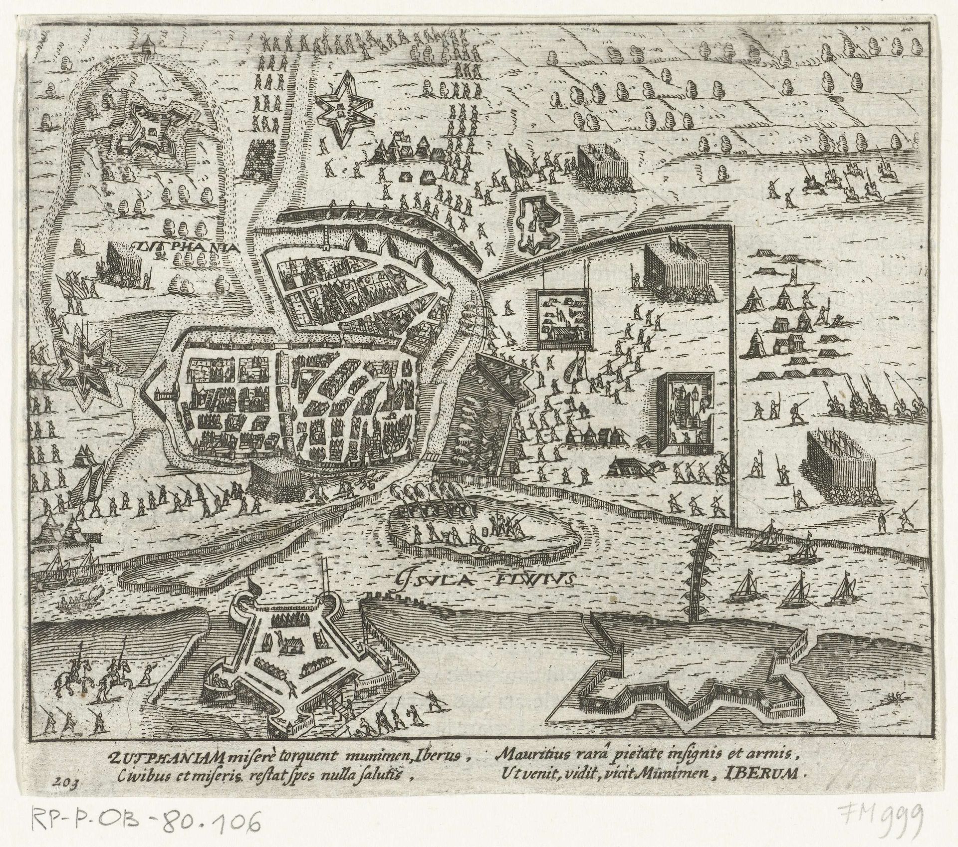 Inname van de schans bij Zutphen, 1591 by Anonymous