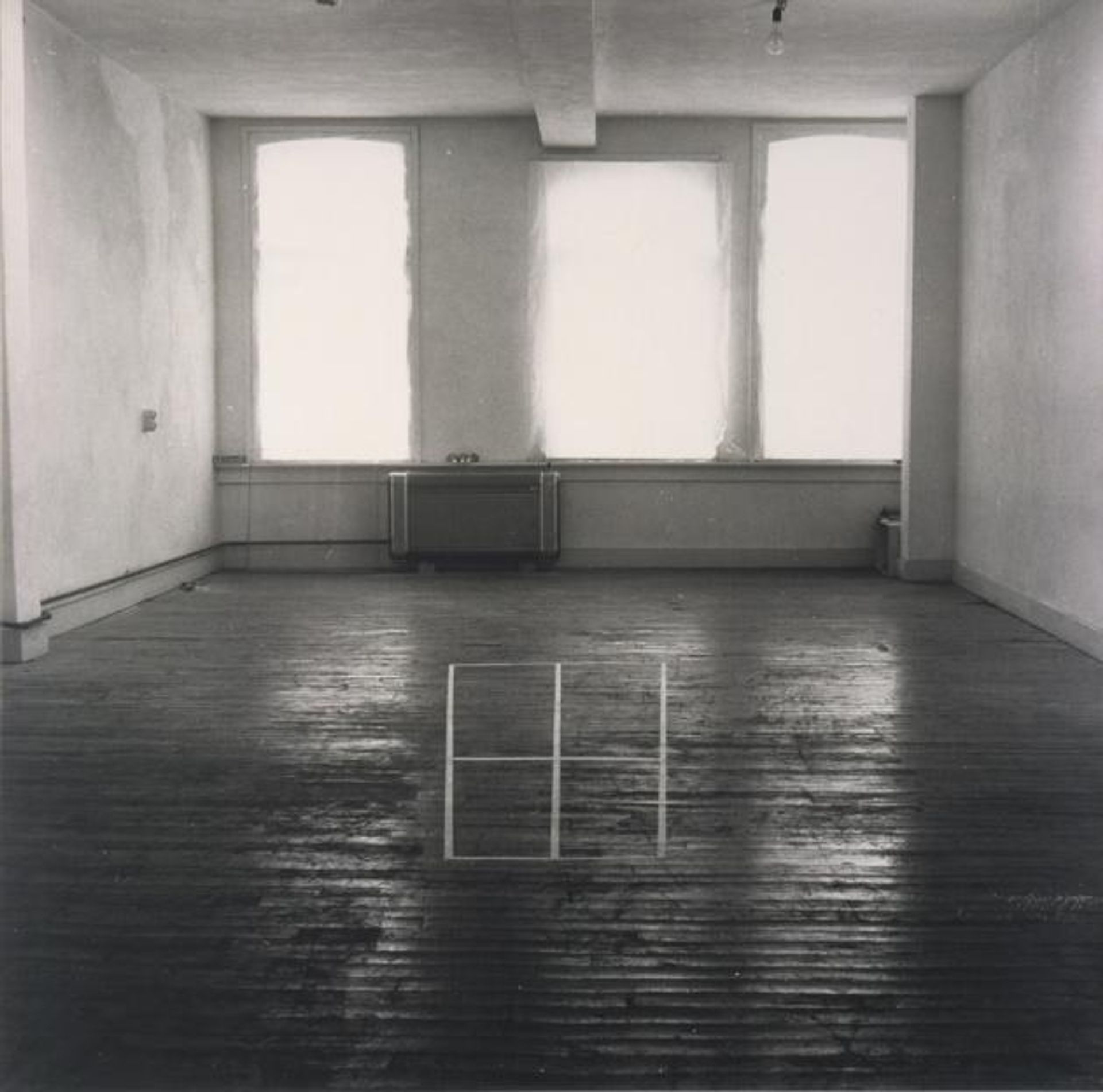Perspective Correction - My Studio II, 3: Square with Cross on