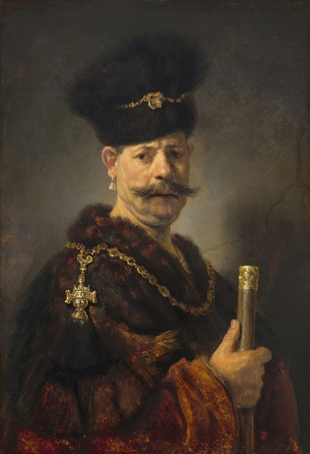 A Polish Nobleman by Rembrandt van Rijn