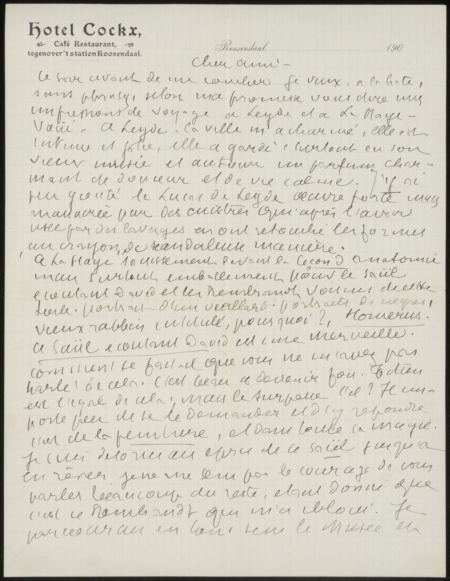Brief aan Andries Bonger by Emile Bernard