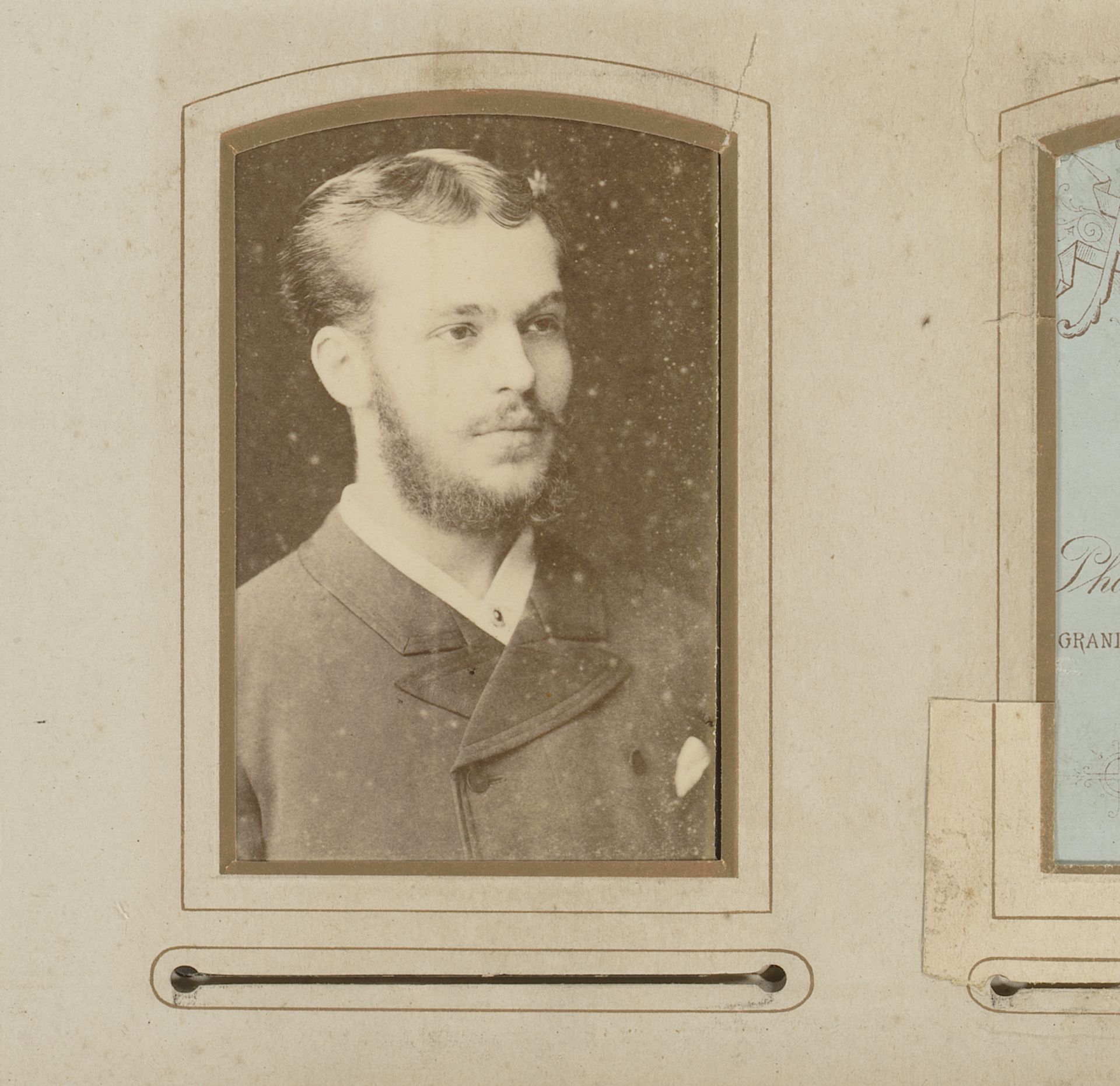 Portret van een man met baard by Herman Salzwedel