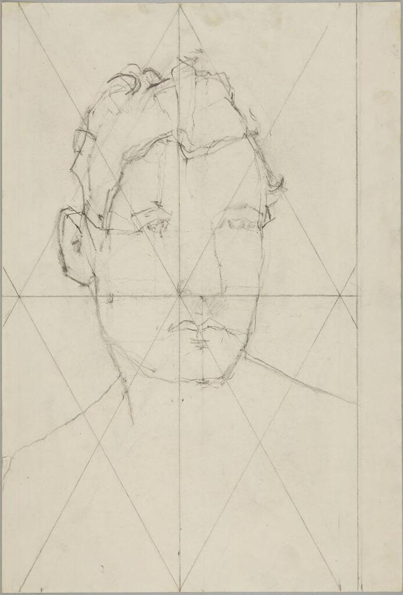 Male Head Turned One-Quarter Right by Denman Waldo Ross