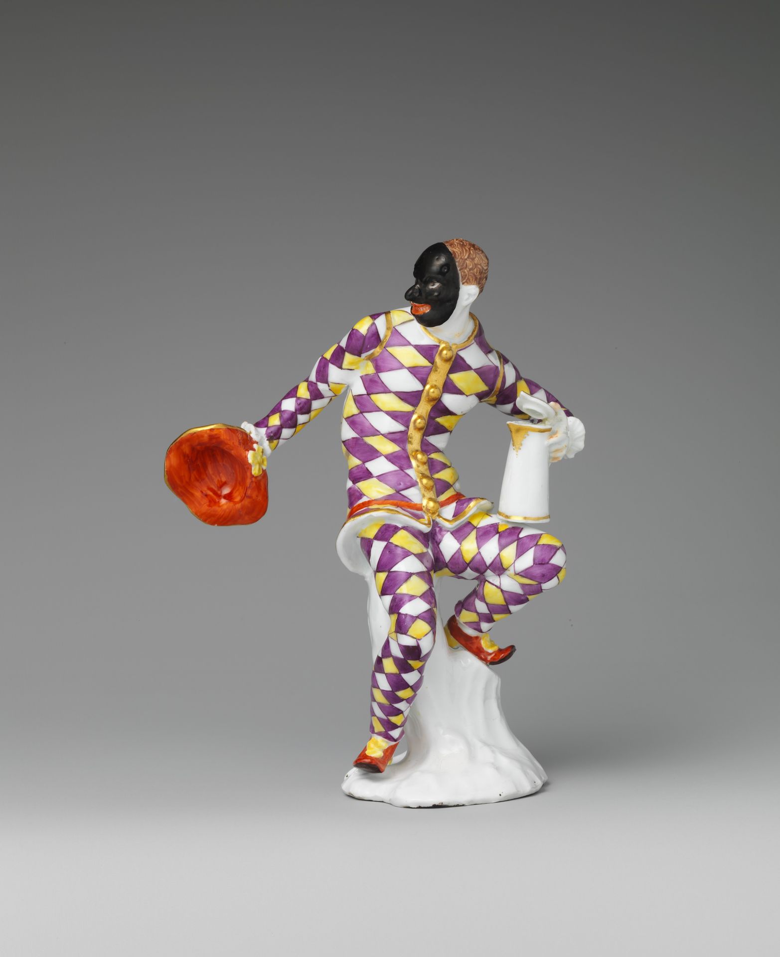 Harlequin with jug by Meissen Manufactory