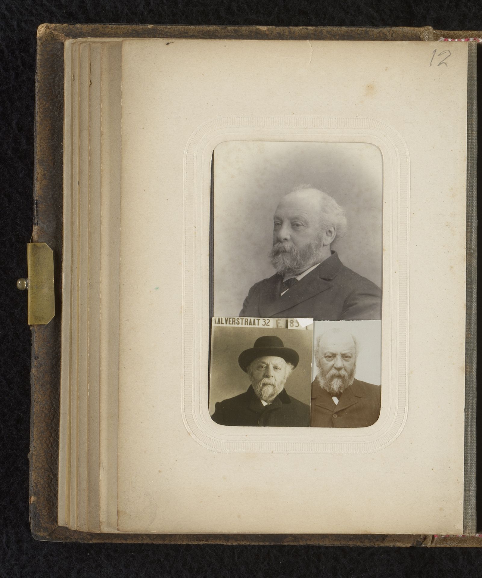 Drie portretten van Petrus Hermanus Bon by Emile Muns